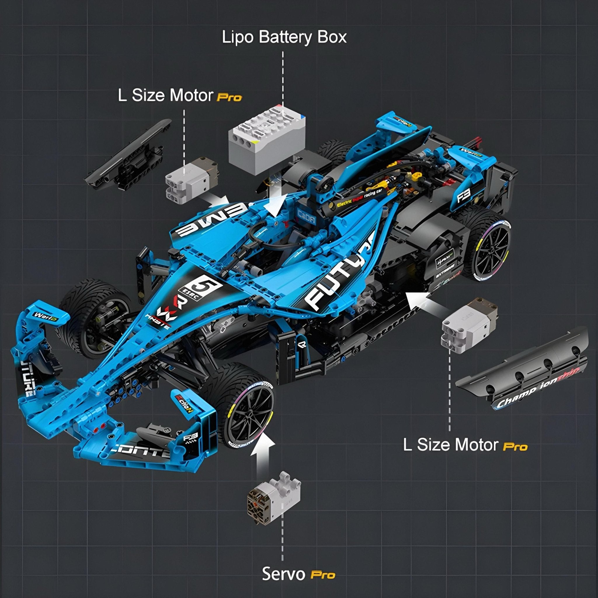 Gen 2 Electric Single Seater Race Car | 1666pcs - My Store