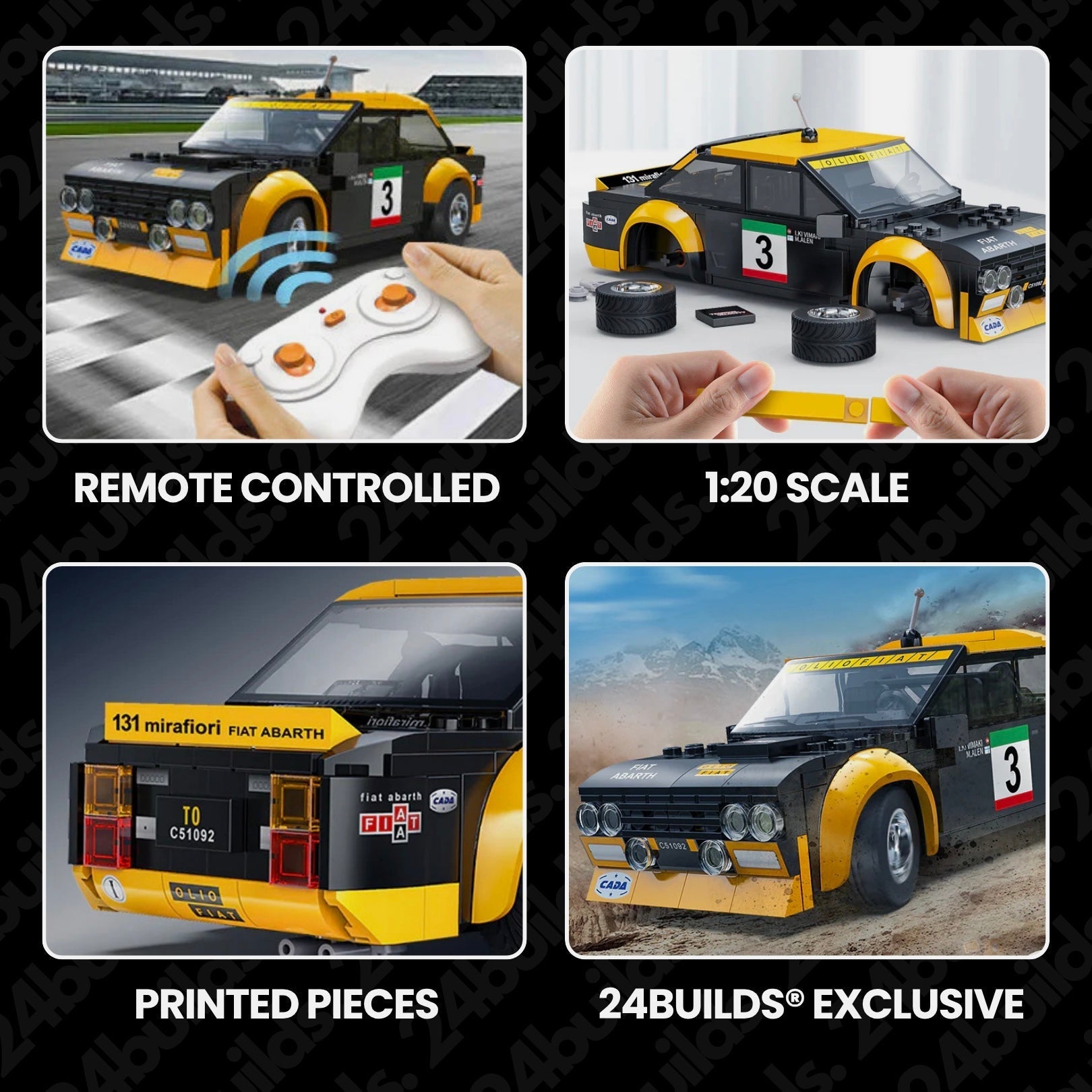 Remote Controlled Fiat Abarth 131 | 218pcs - My Store