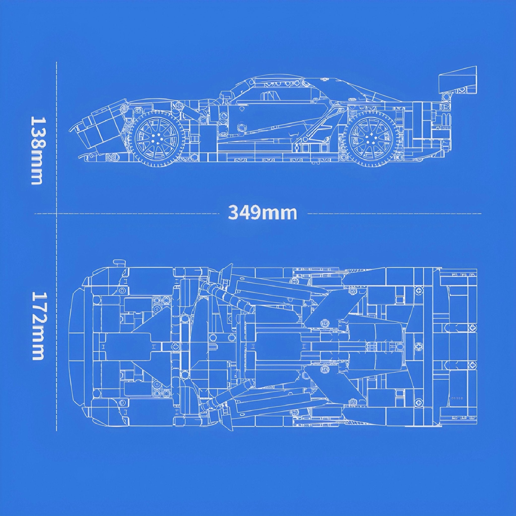 Remote Controlled Race Spec GT Hypercar | 1258pcs - My Store