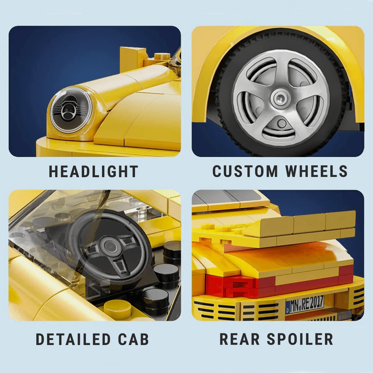 Remote Controlled RUF CTR 2017 Yellowbird | 224pcs - My Store