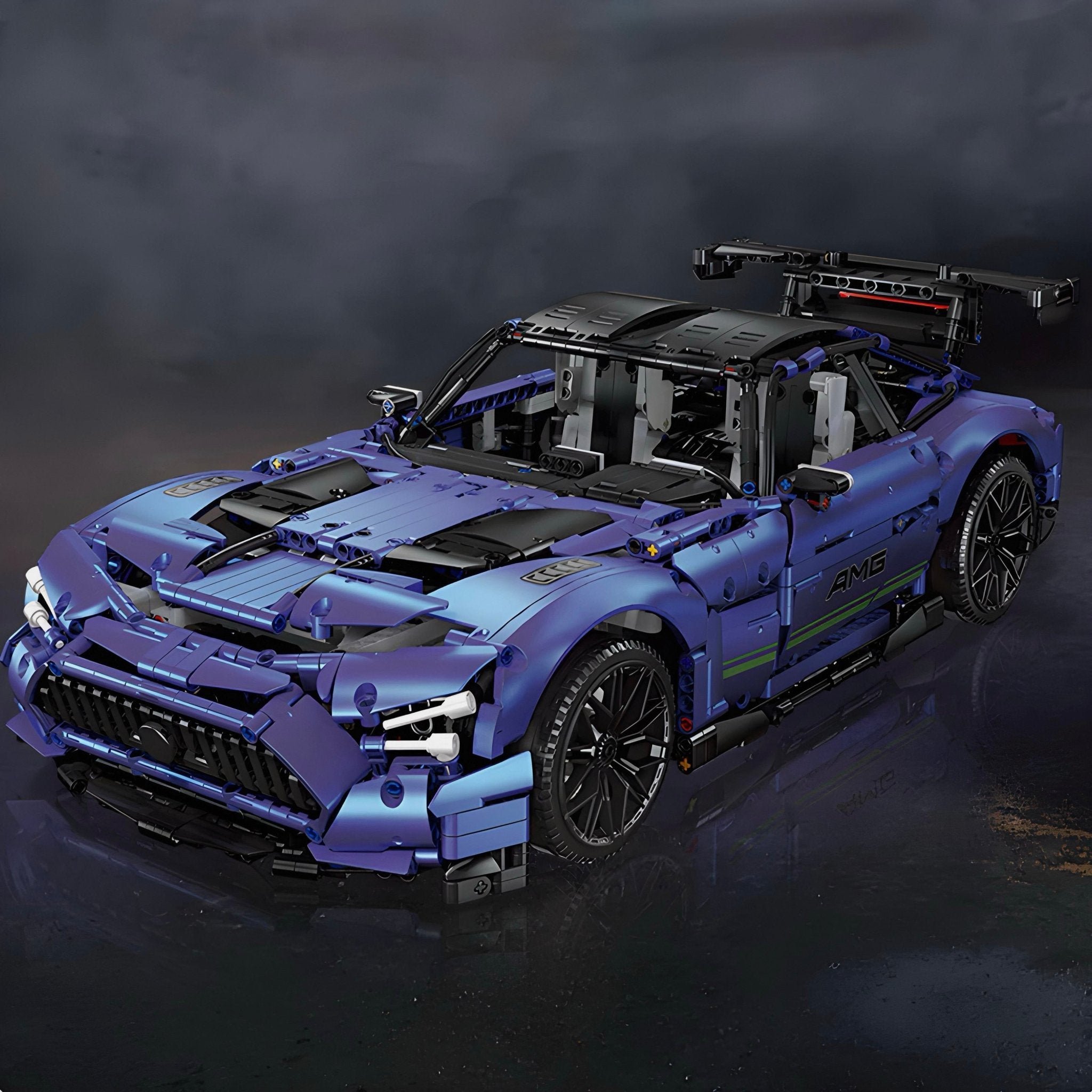 Satin Blue AMG GTR | 2887pcs - My Store