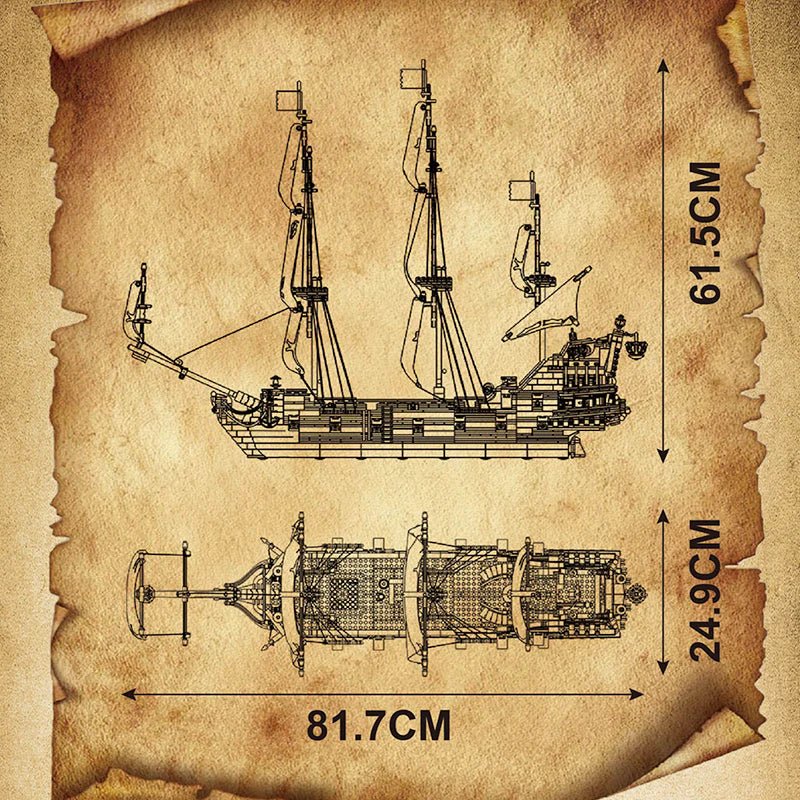 18th Century Pirate Ship | 3138pcs - My Store