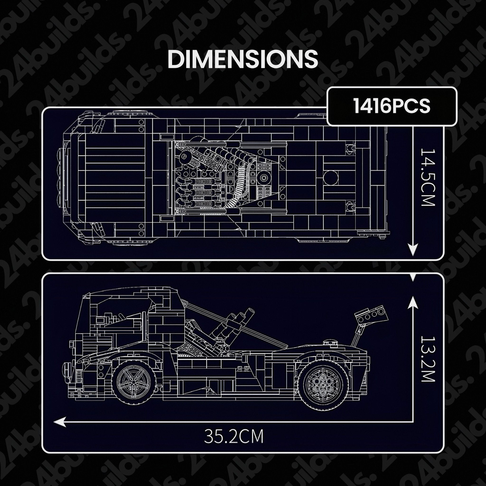 2,400HP "Iron Knight" Truck | 1606pcs - My Store