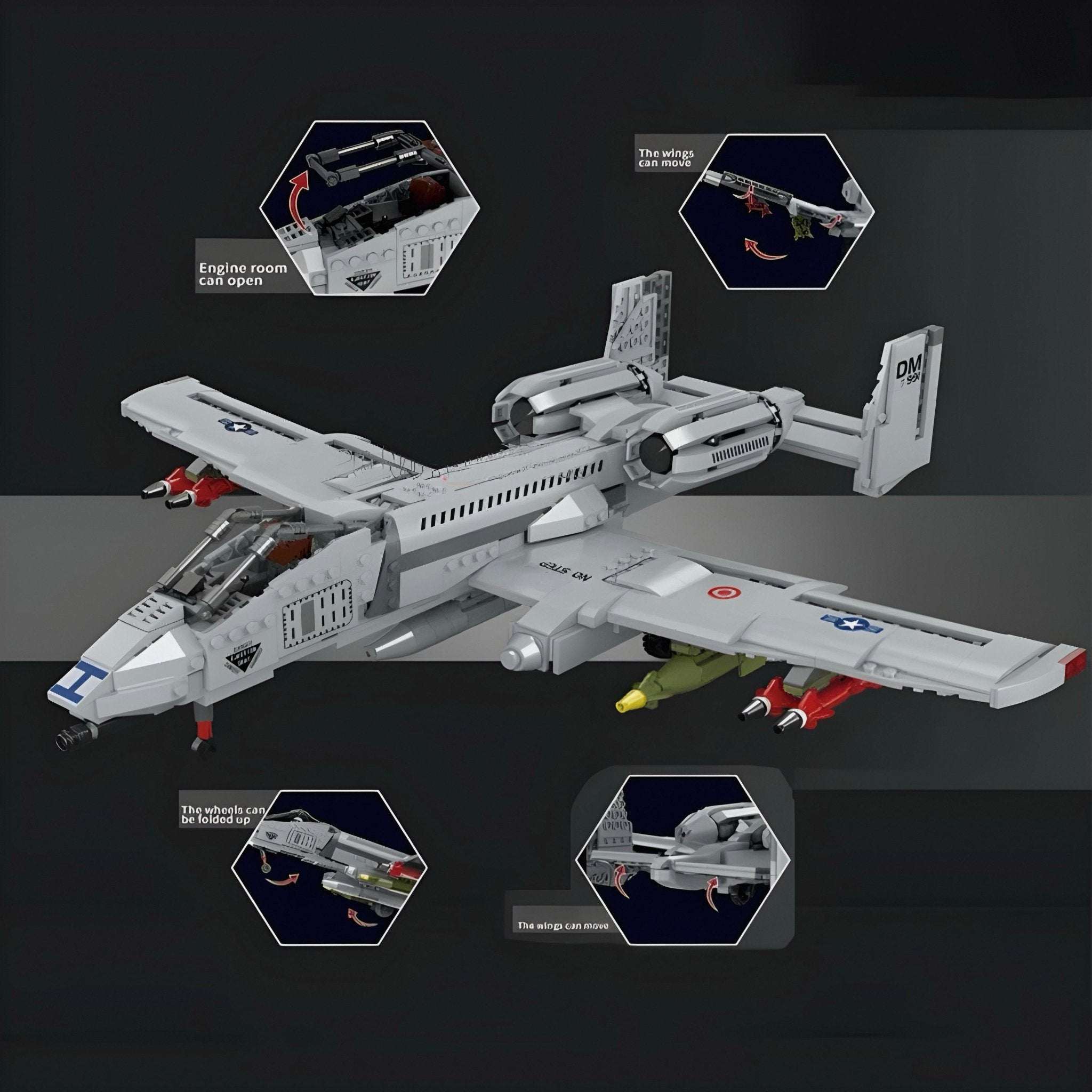 A - 10 Ground Attack Aircraft | 1049pcs - My Store