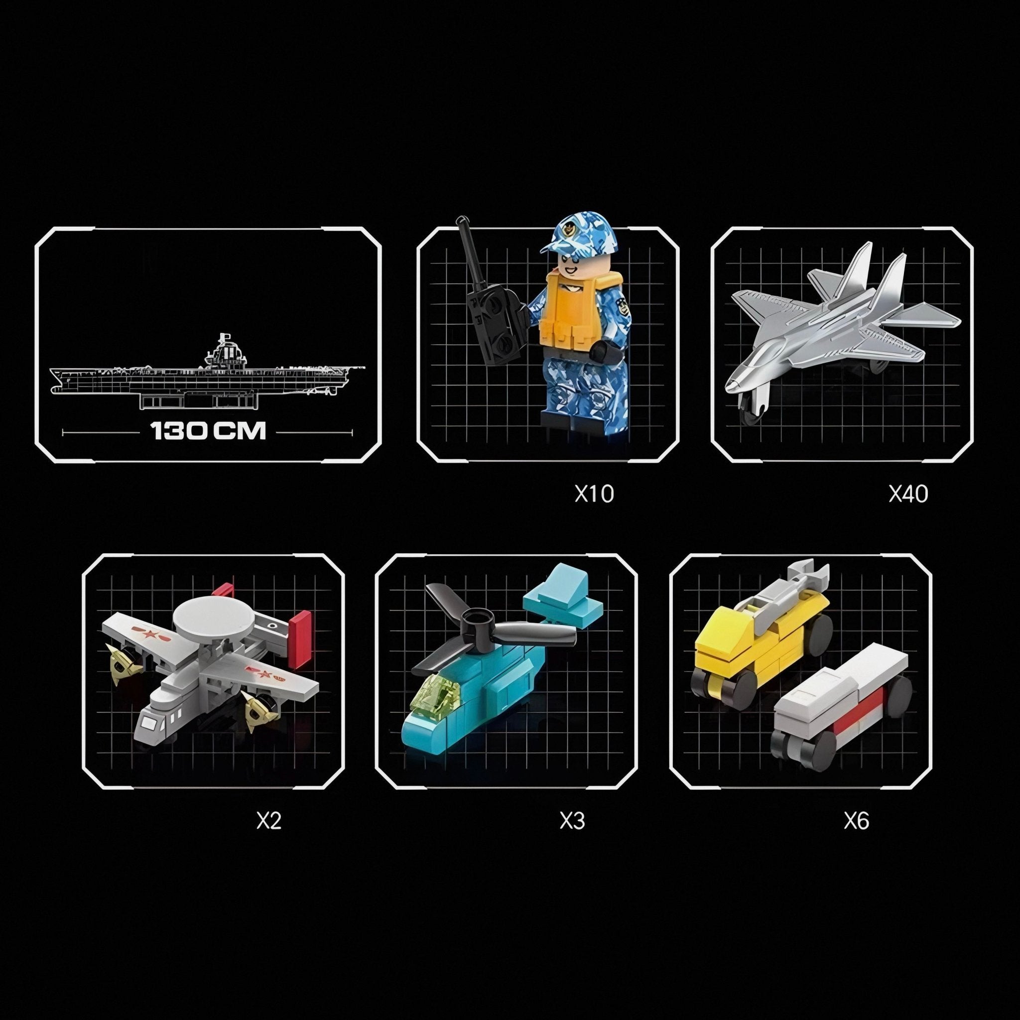 Aircraft Carrier 1:250 | 7018pcs - My Store