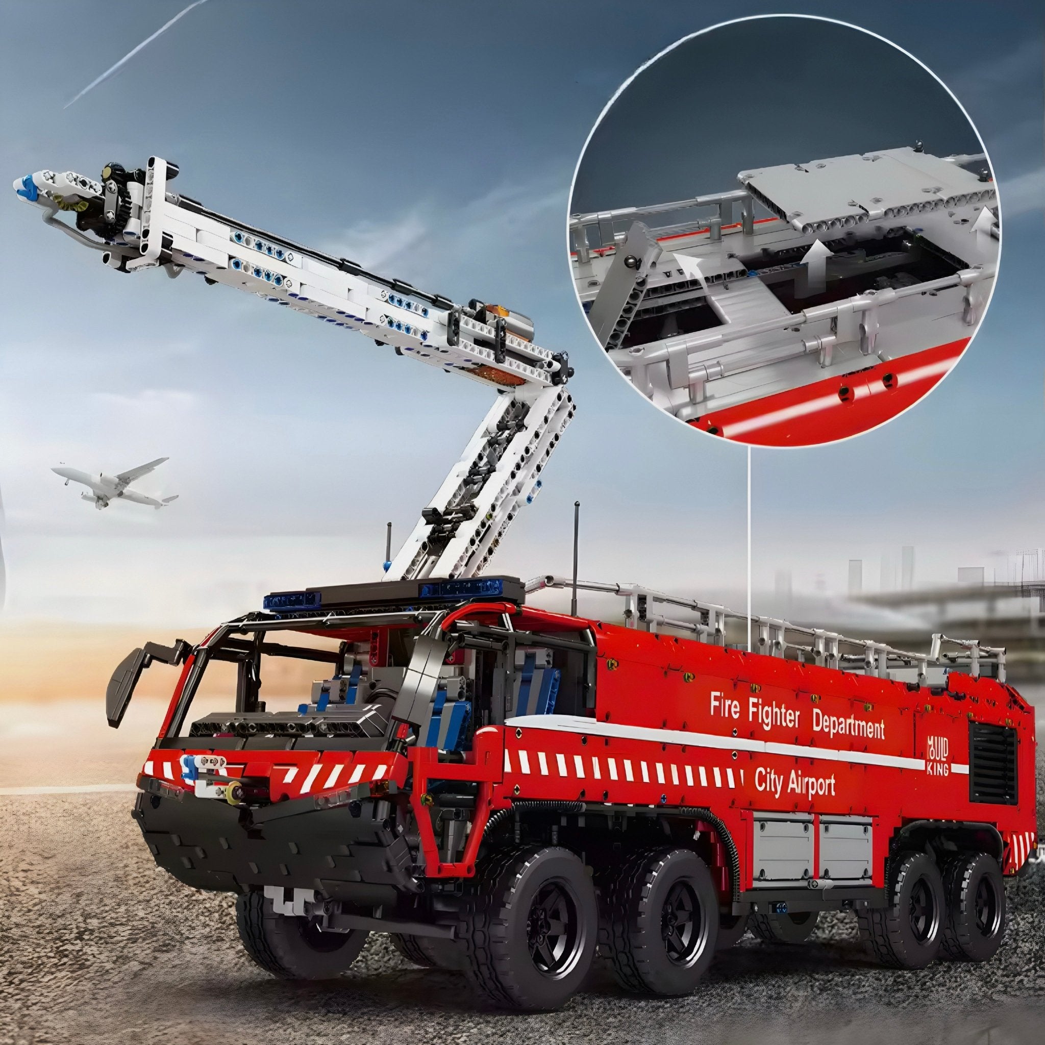 Airport Firetruck | 6654pcs - My Store
