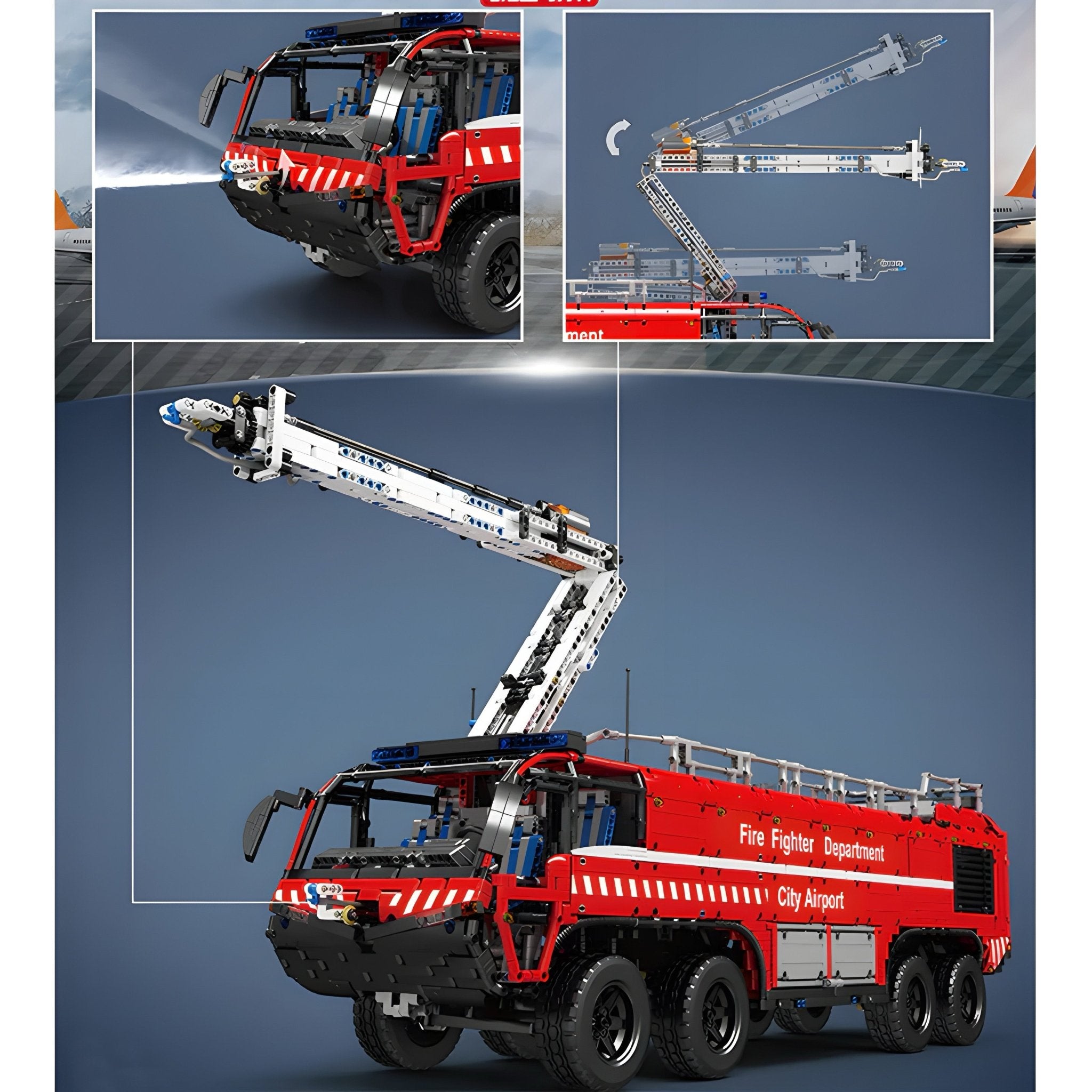 Airport Firetruck | 6654pcs - My Store