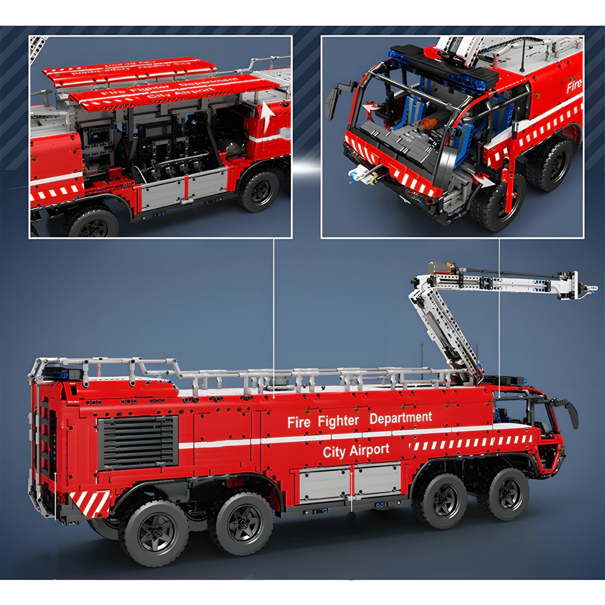 Airport Firetruck | 6654pcs - My Store