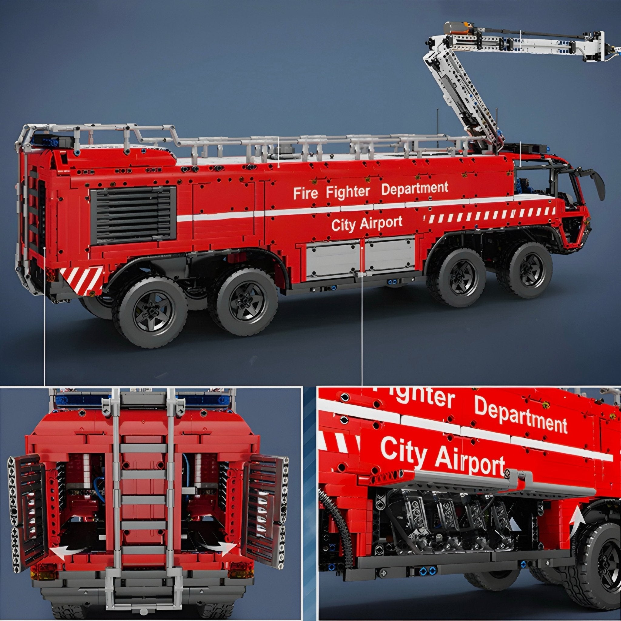 Airport Firetruck | 6654pcs - My Store