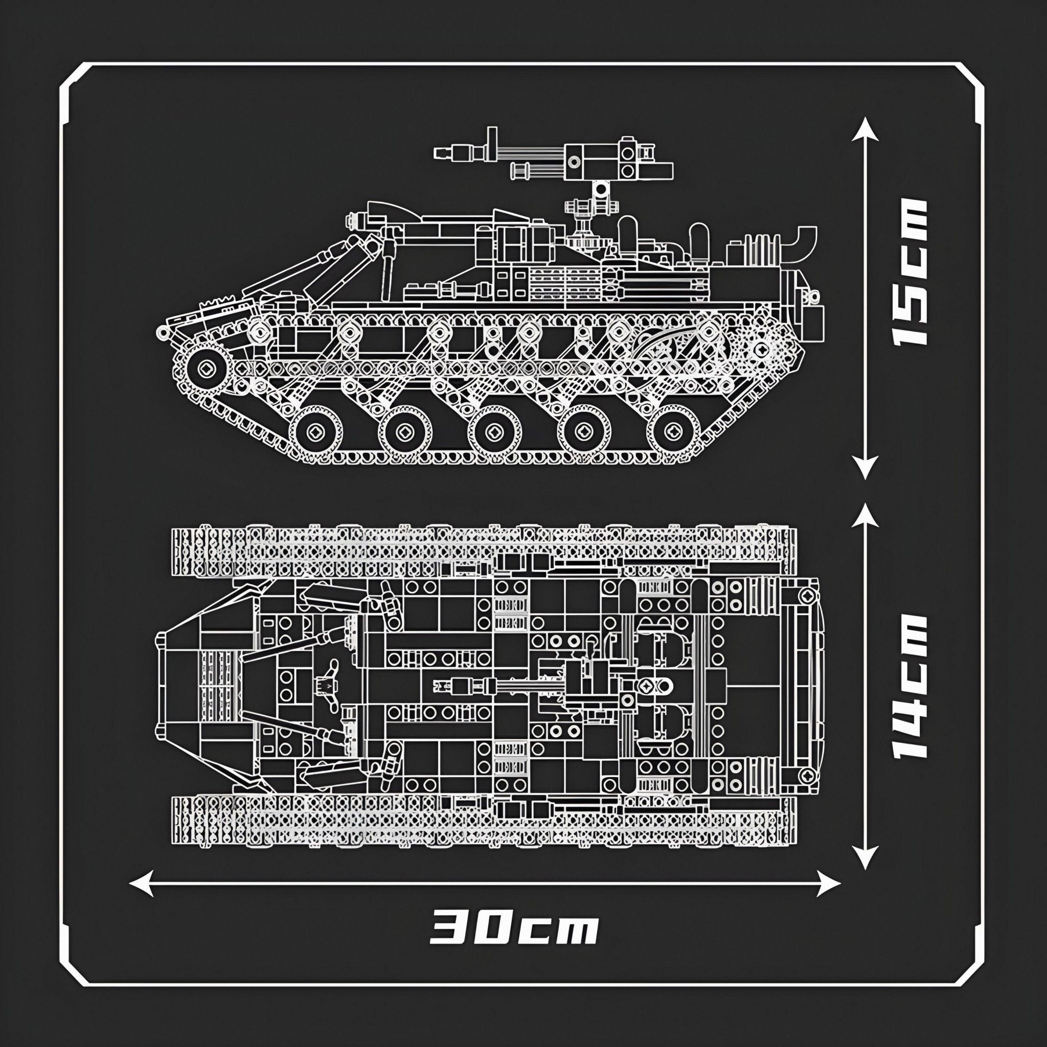 All Terrain Military Tank EV2 | 1047pcs - My Store
