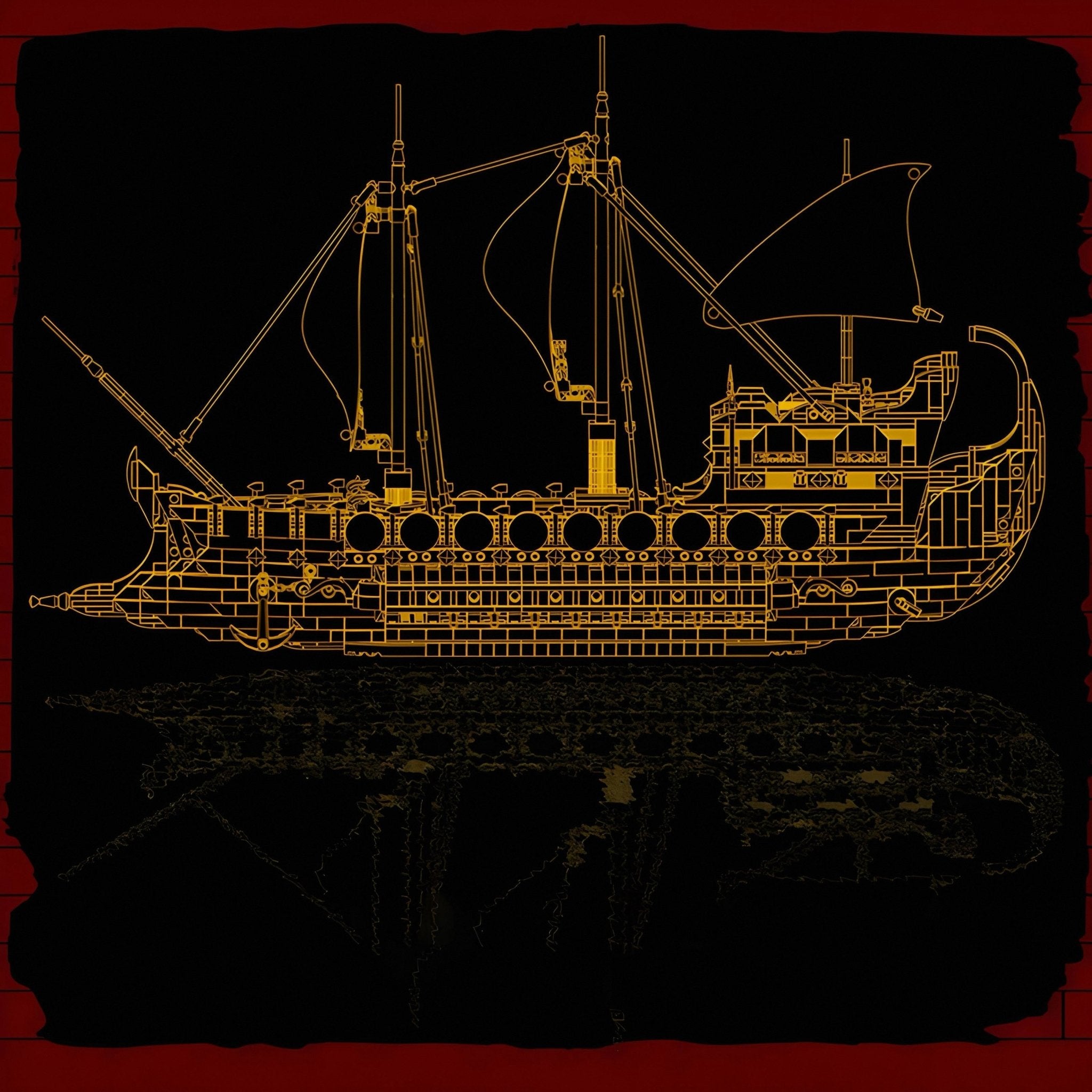 Ancient Viking Warship | 2074pcs - My Store