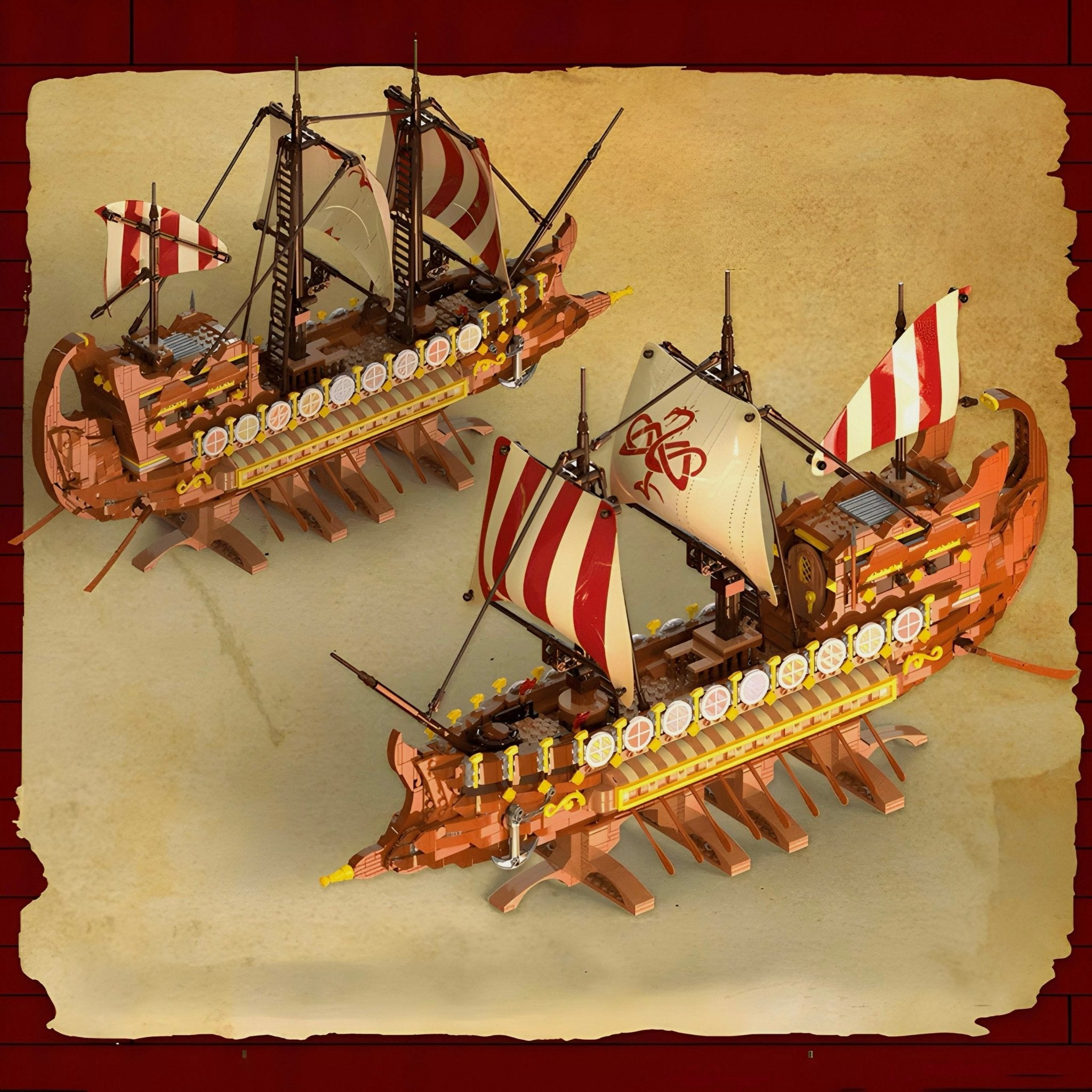 Ancient Viking Warship | 2074pcs - My Store