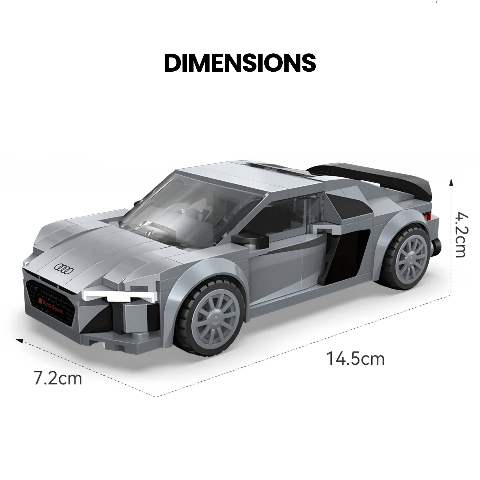 Audi R8 Coupe | 204pcs - My Store