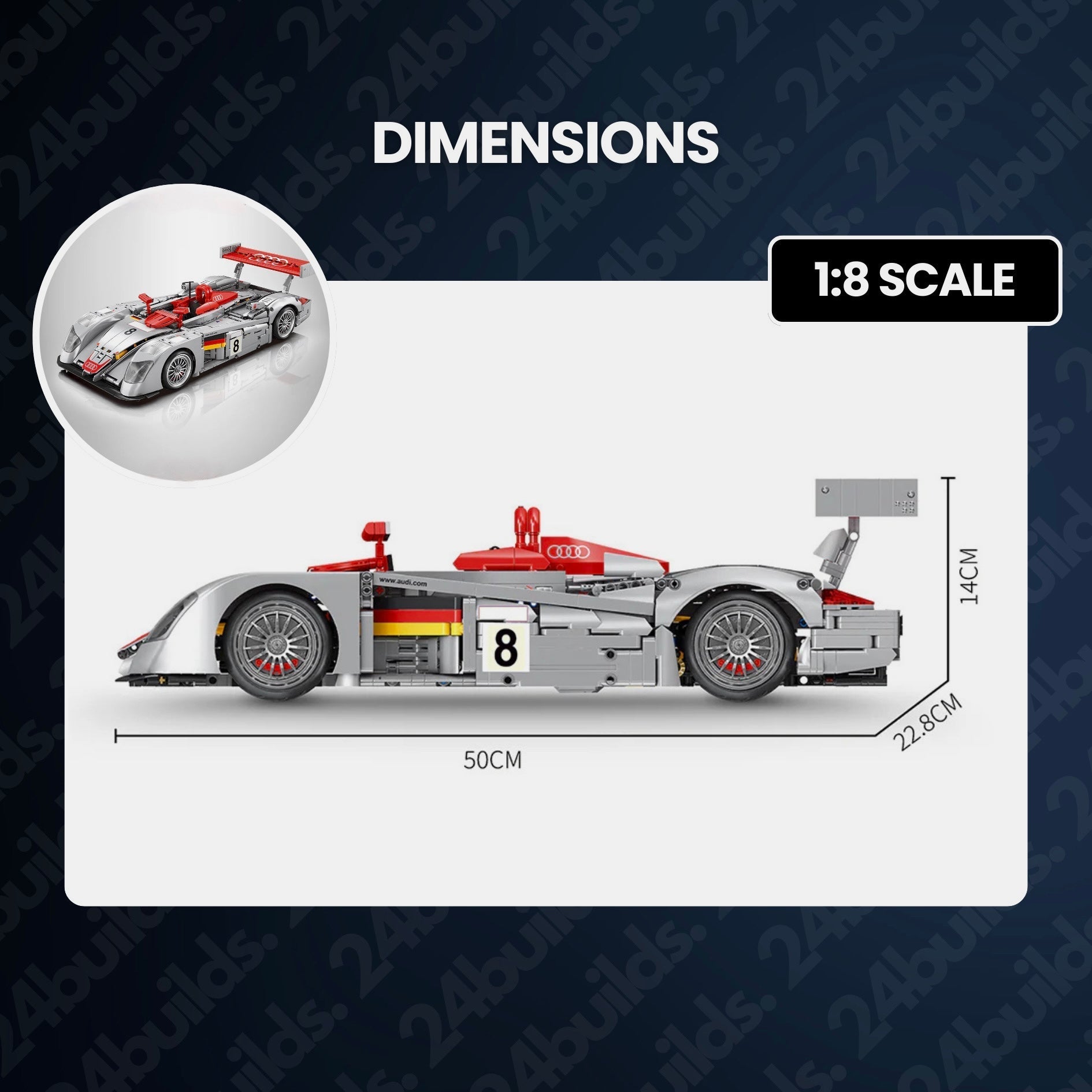 Audi R8 LMP 2000 | 2426pcs - My Store
