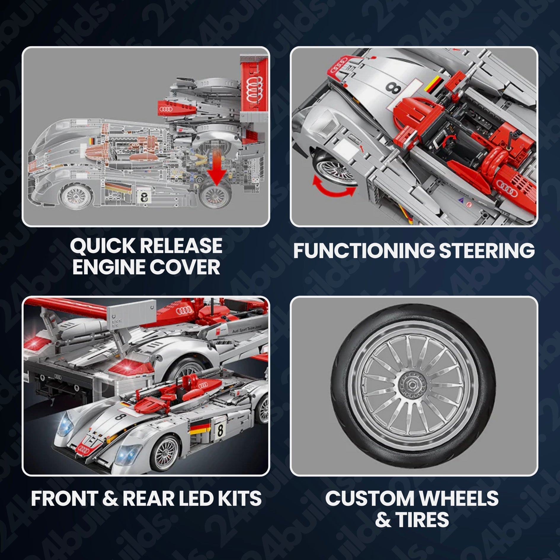 Audi R8 LMP 2000 | 2426pcs - My Store