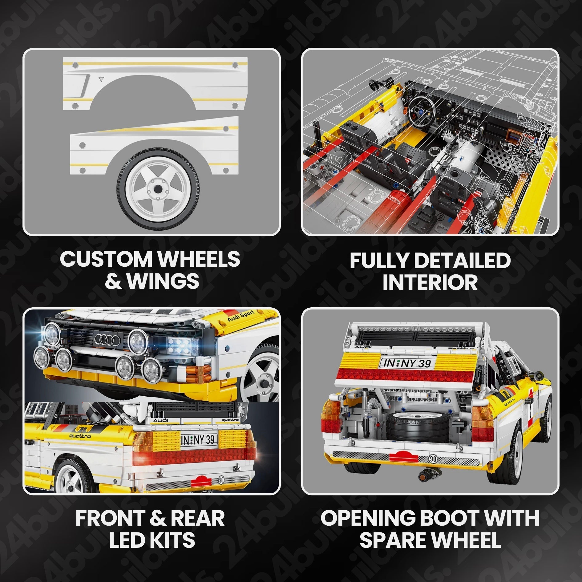Audi Rally Quattro Group B 1984 | 3886pcs - My Store