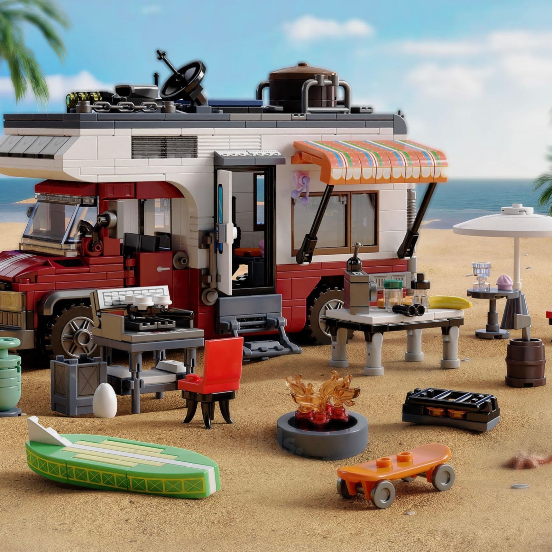 Beach Camper Van | 928pcs - My Store