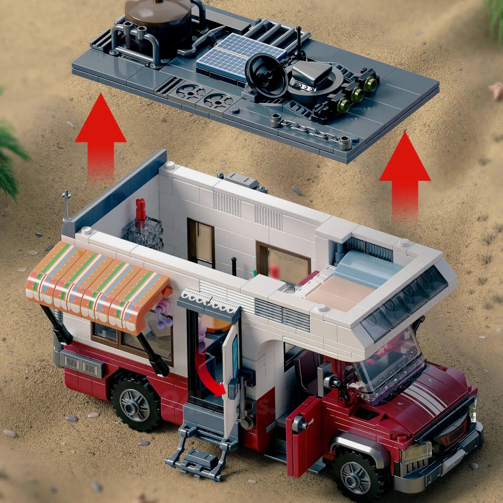 Beach Camper Van | 928pcs - My Store