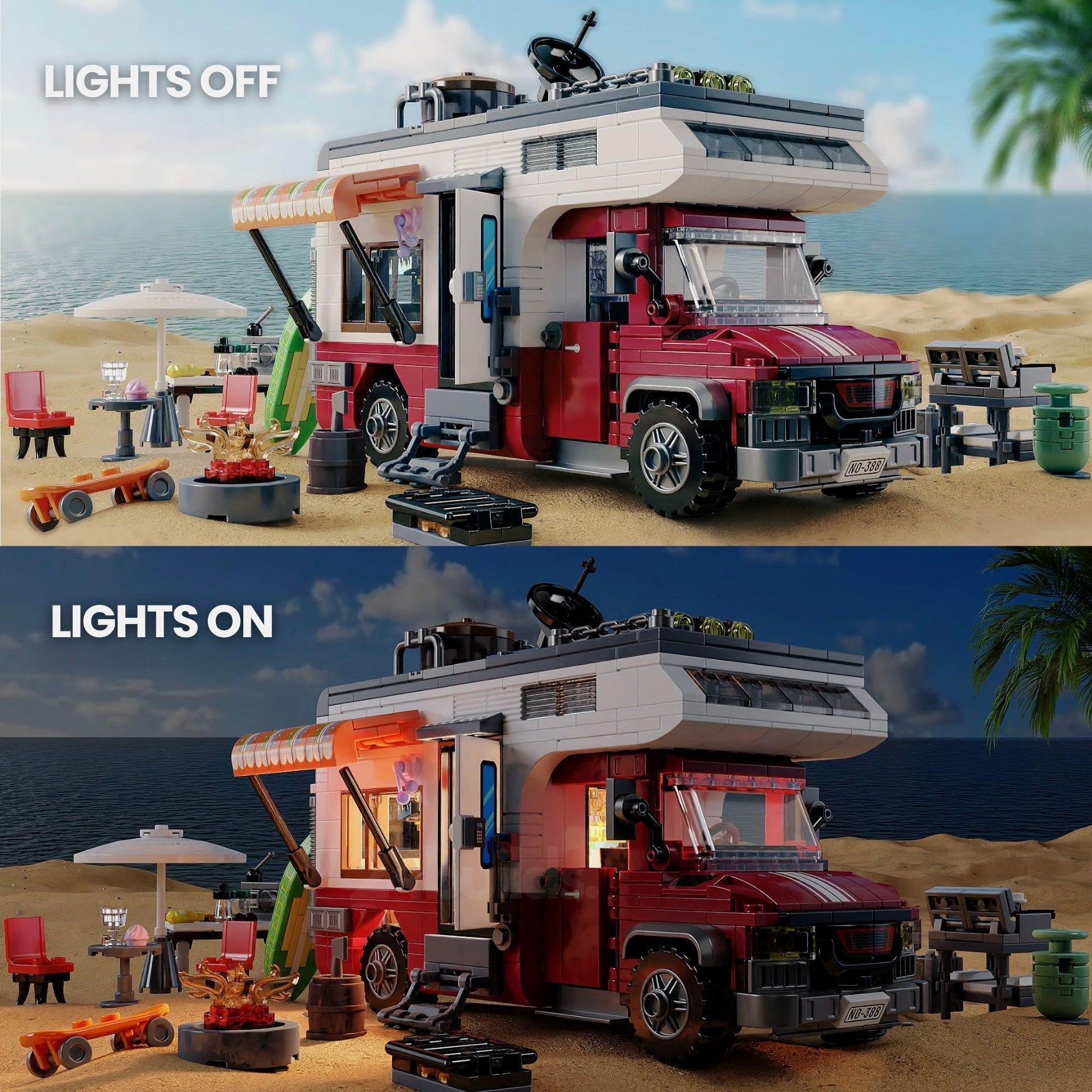 Beach Camper Van | 928pcs - My Store