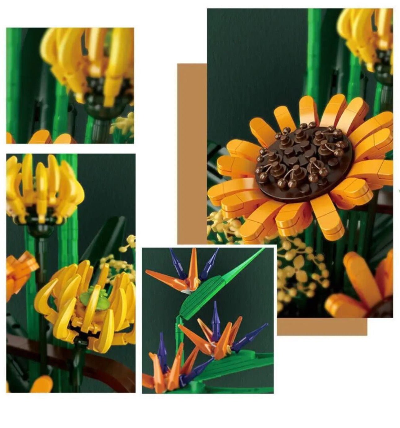 Bird Of Paradise & Sunflowers | 1612pcs - My Store