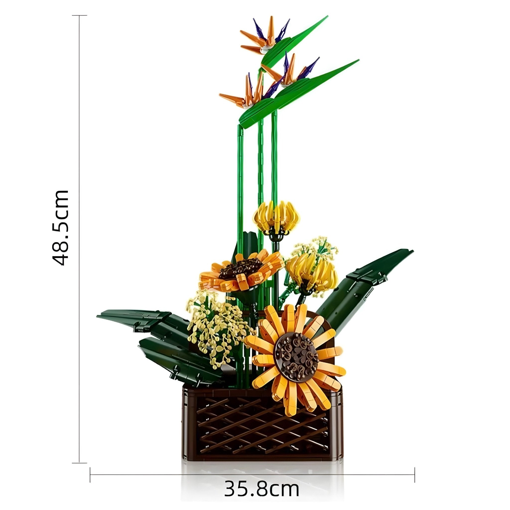 Bird Of Paradise & Sunflowers | 1612pcs - My Store