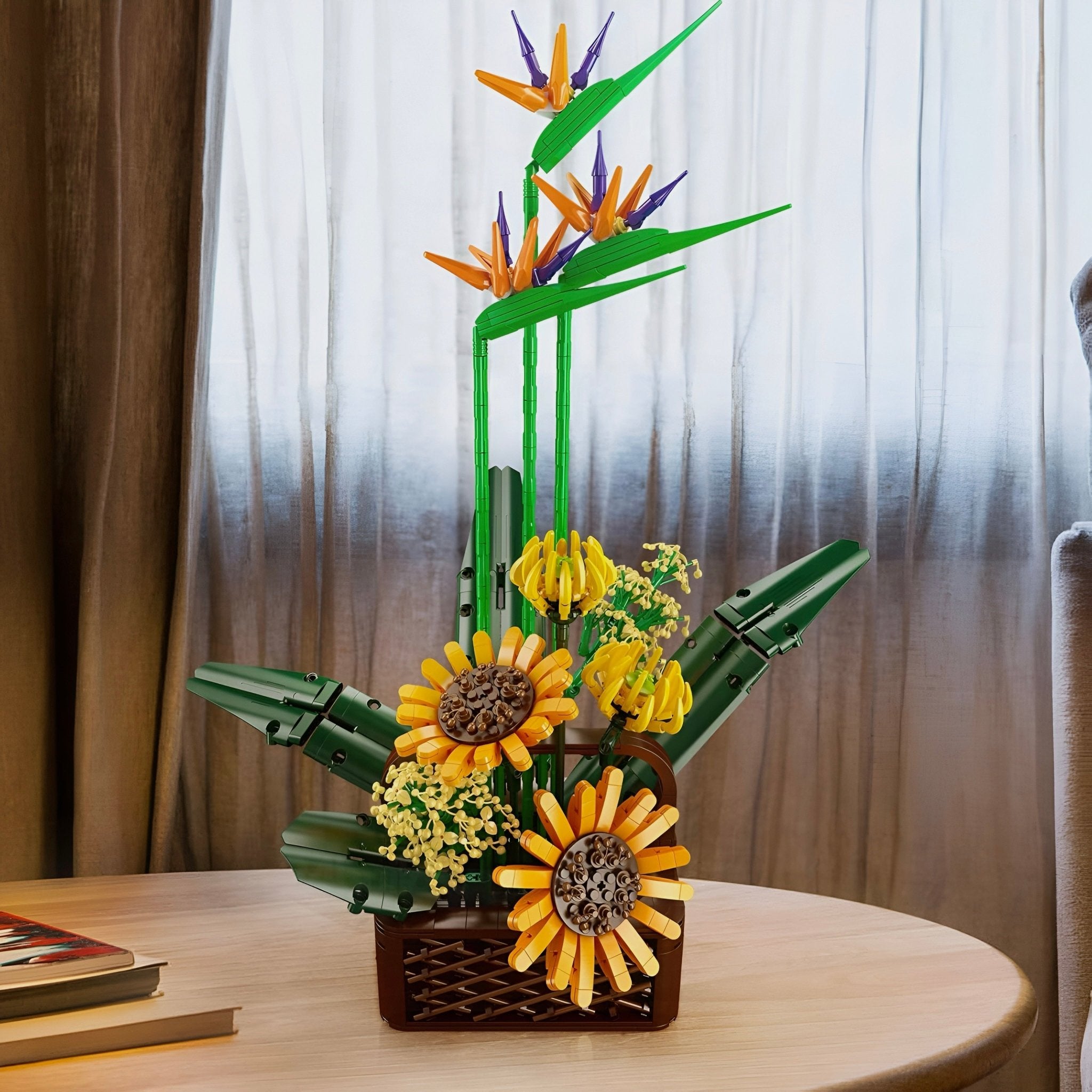 Bird Of Paradise & Sunflowers | 1612pcs - My Store