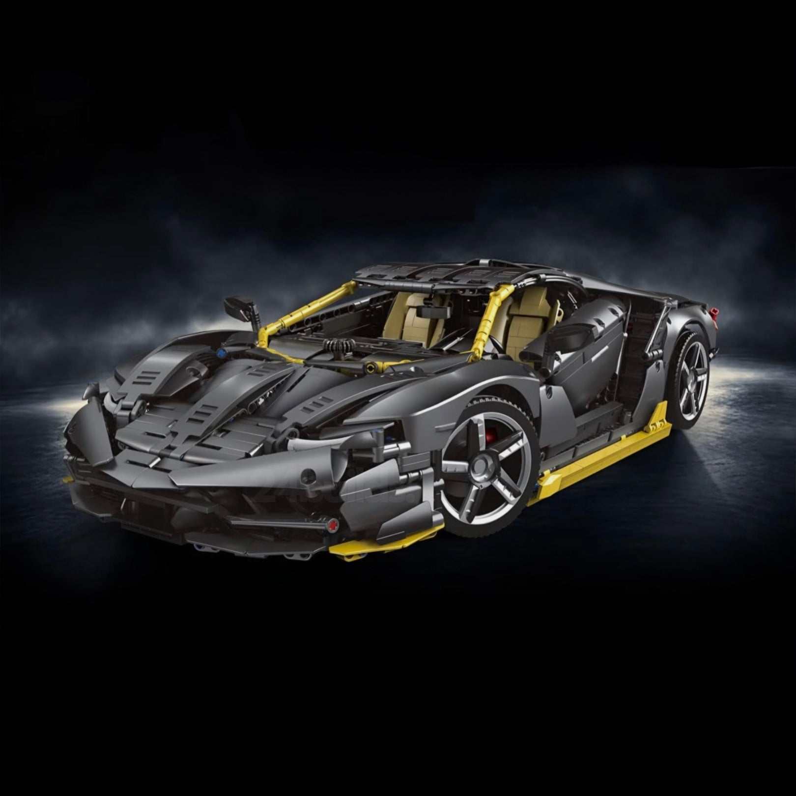 Black Edition Italian V12 Supercar | 3844pcs - My Store