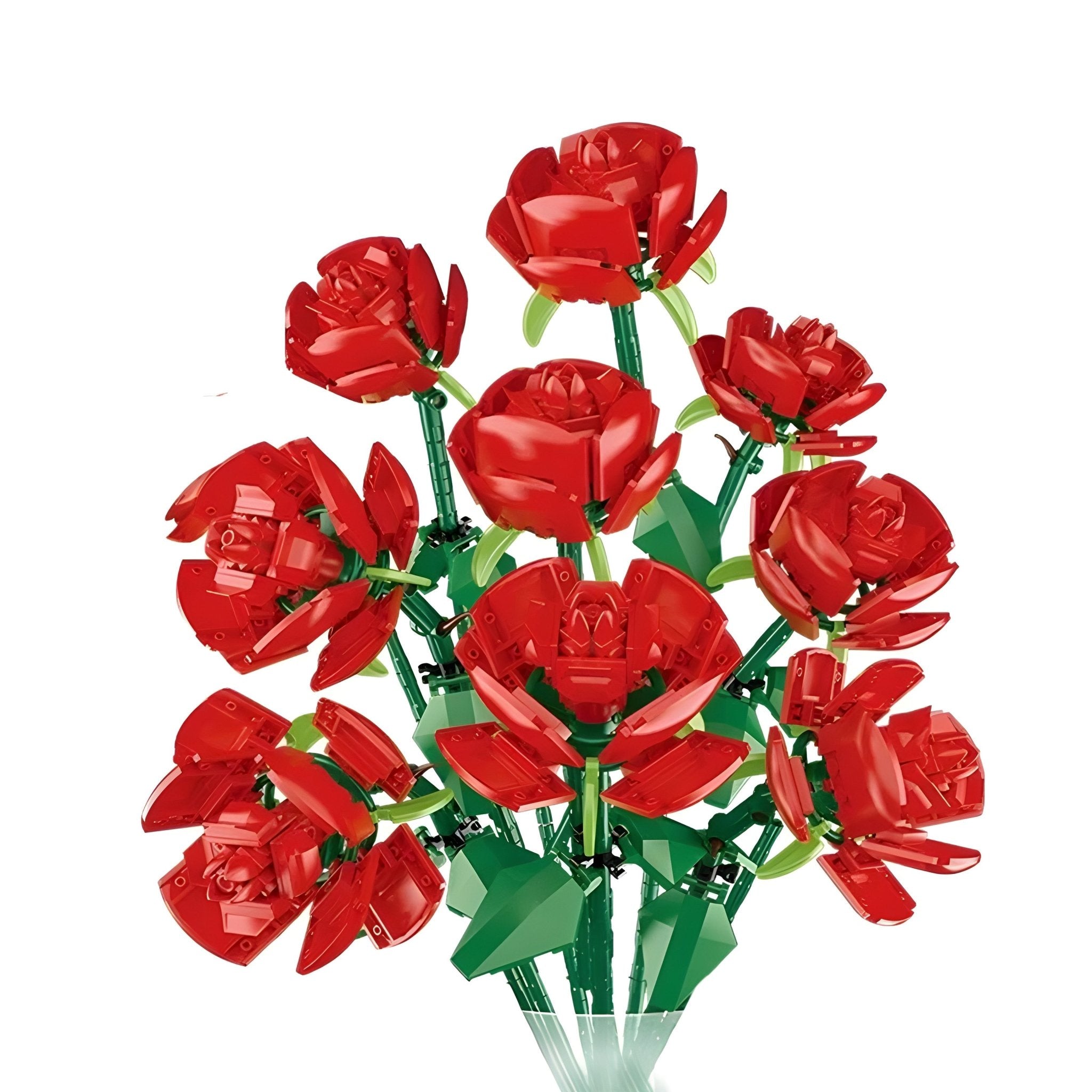 Bouquet of Nine Red Roses | 568pcs - My Store