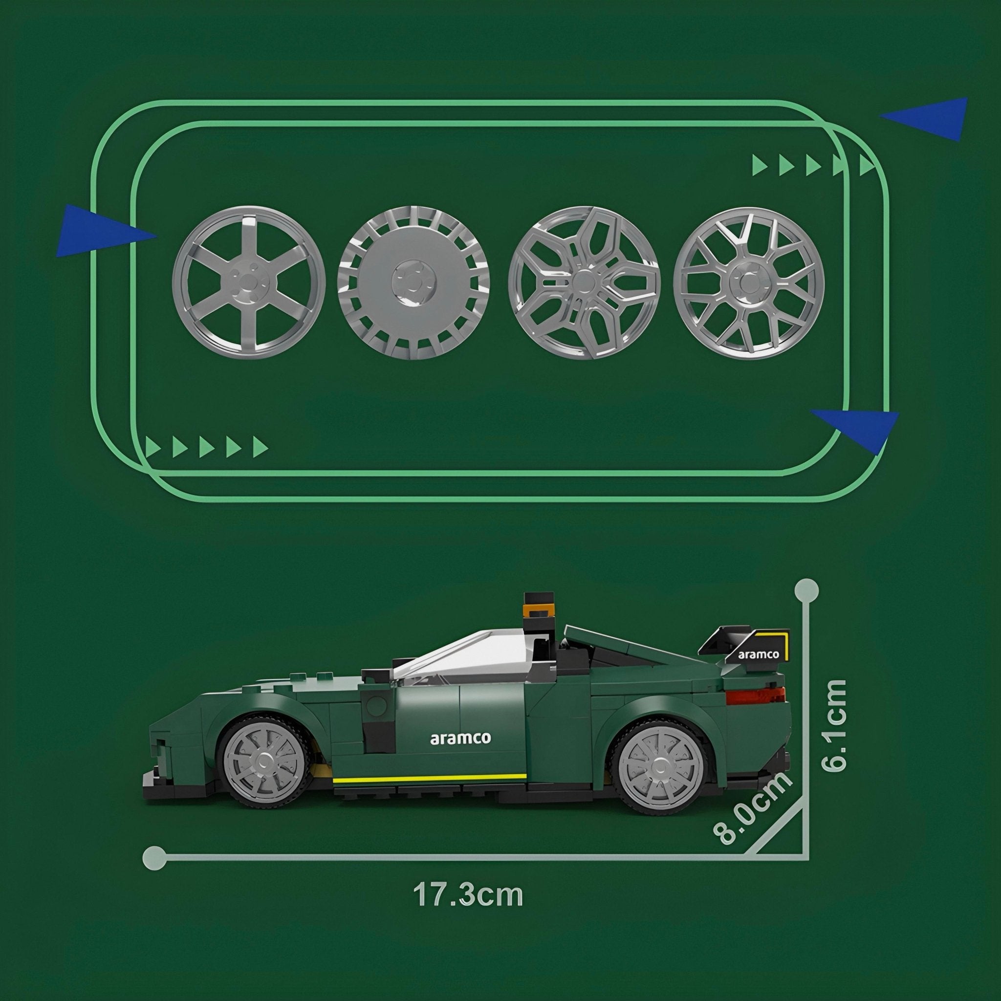 British F1 Safety Car | 352pcs - My Store