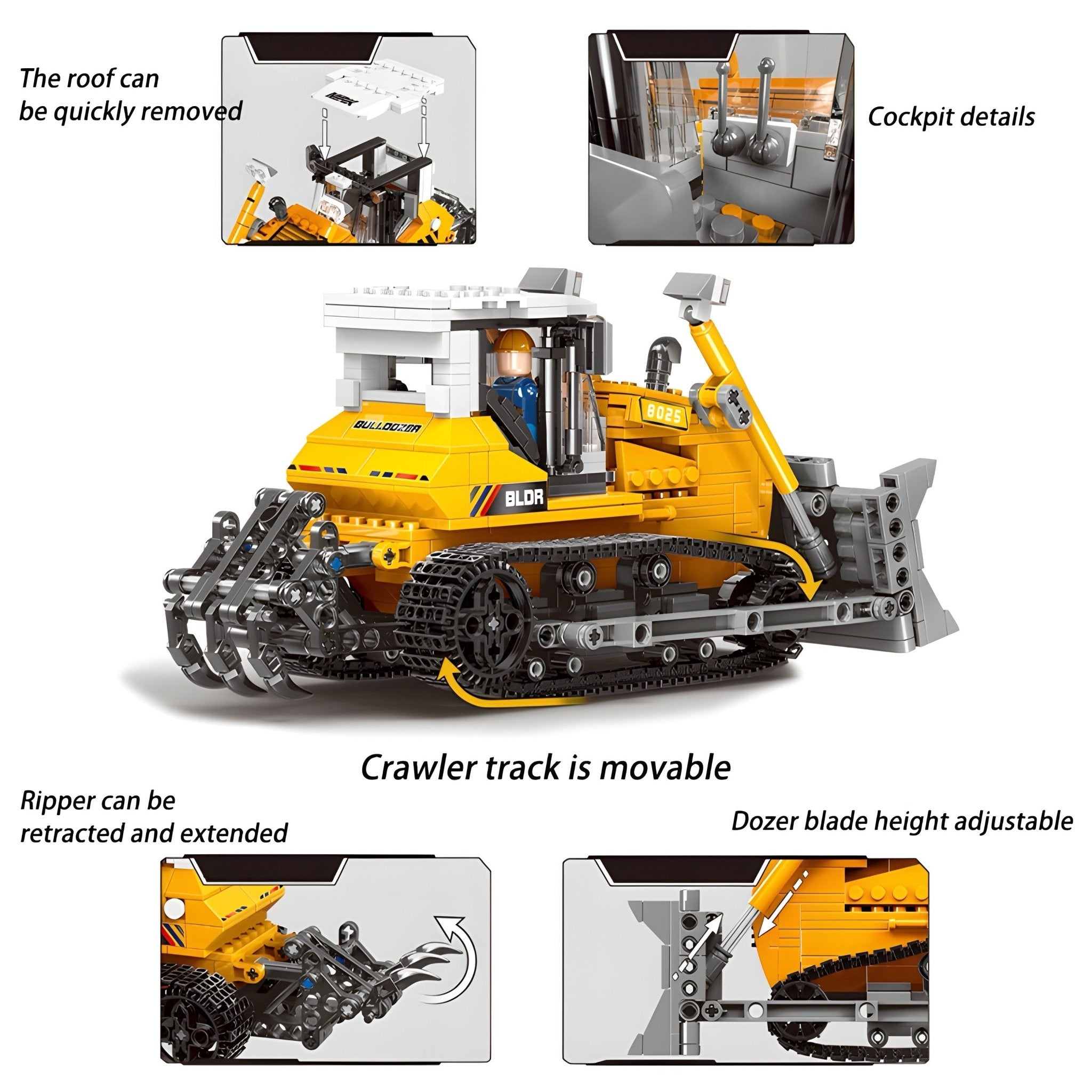 Bulldozer | 704pcs - My Store
