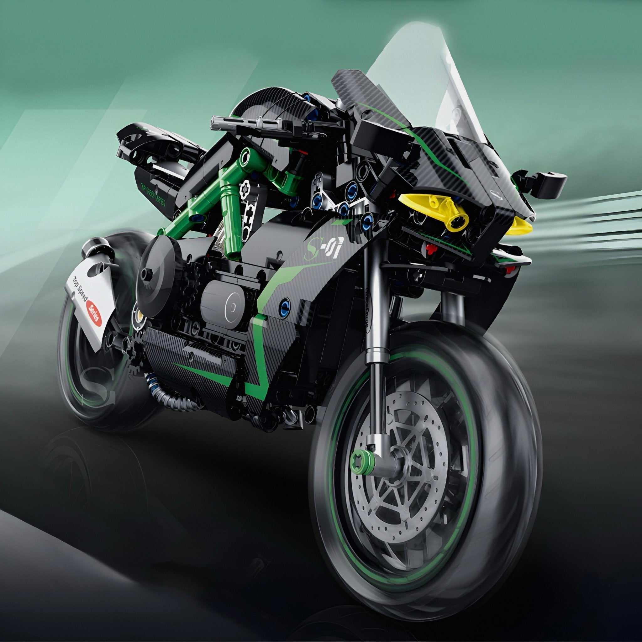 Carbon Fiber Japanese Motorbike | 512pcs - My Store