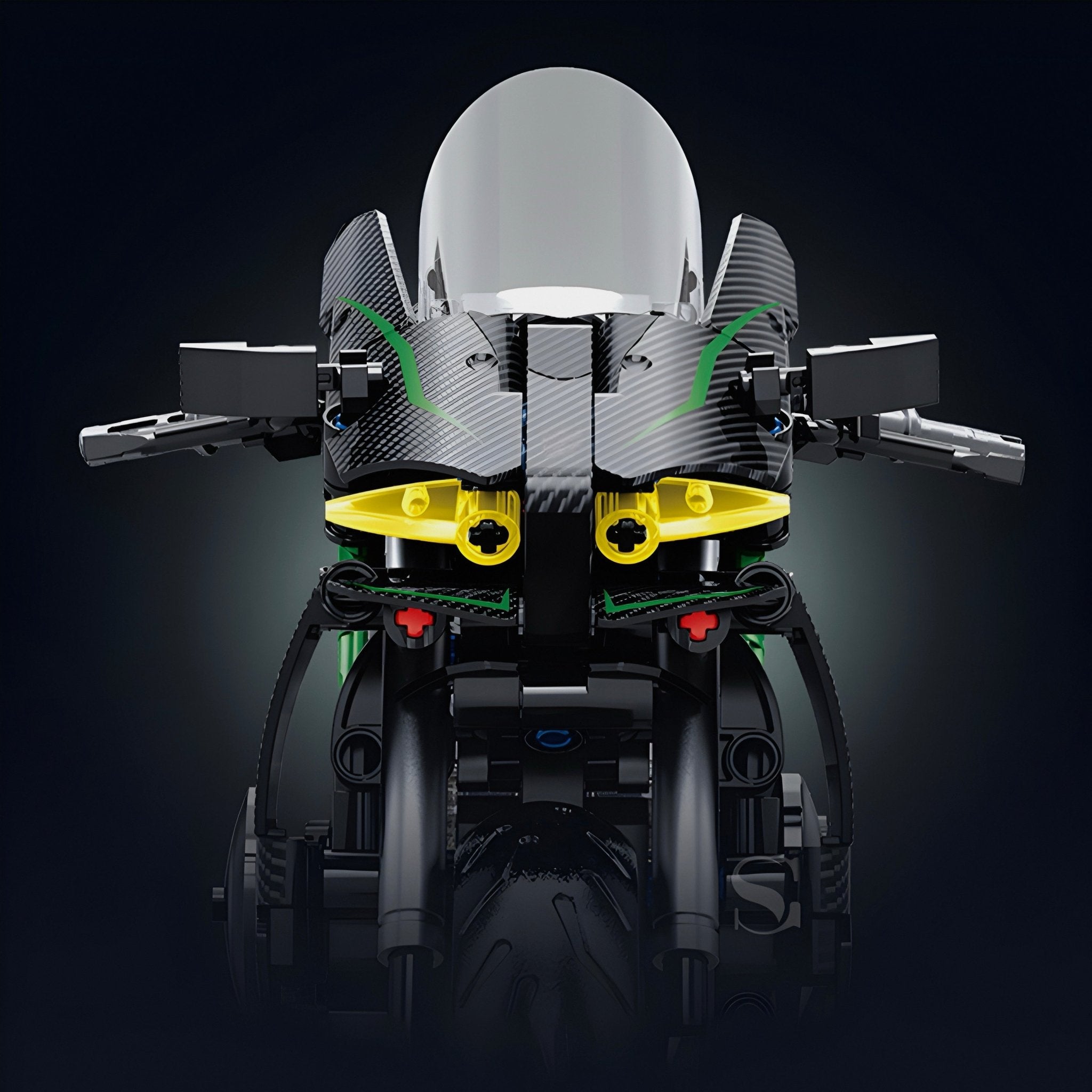 Carbon Fiber Japanese Motorbike | 512pcs - My Store