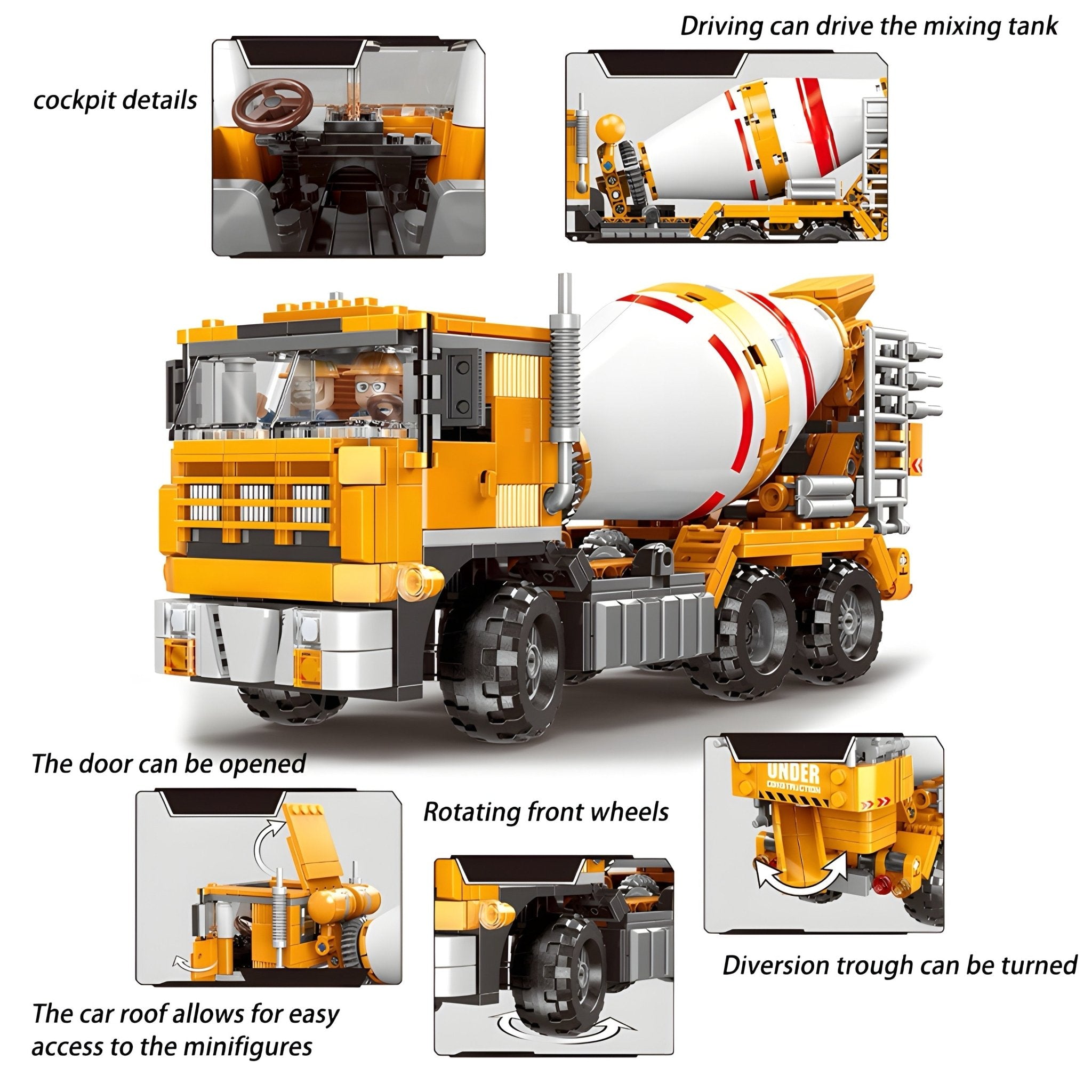 Cement Mixer Truck | 656pcs - My Store