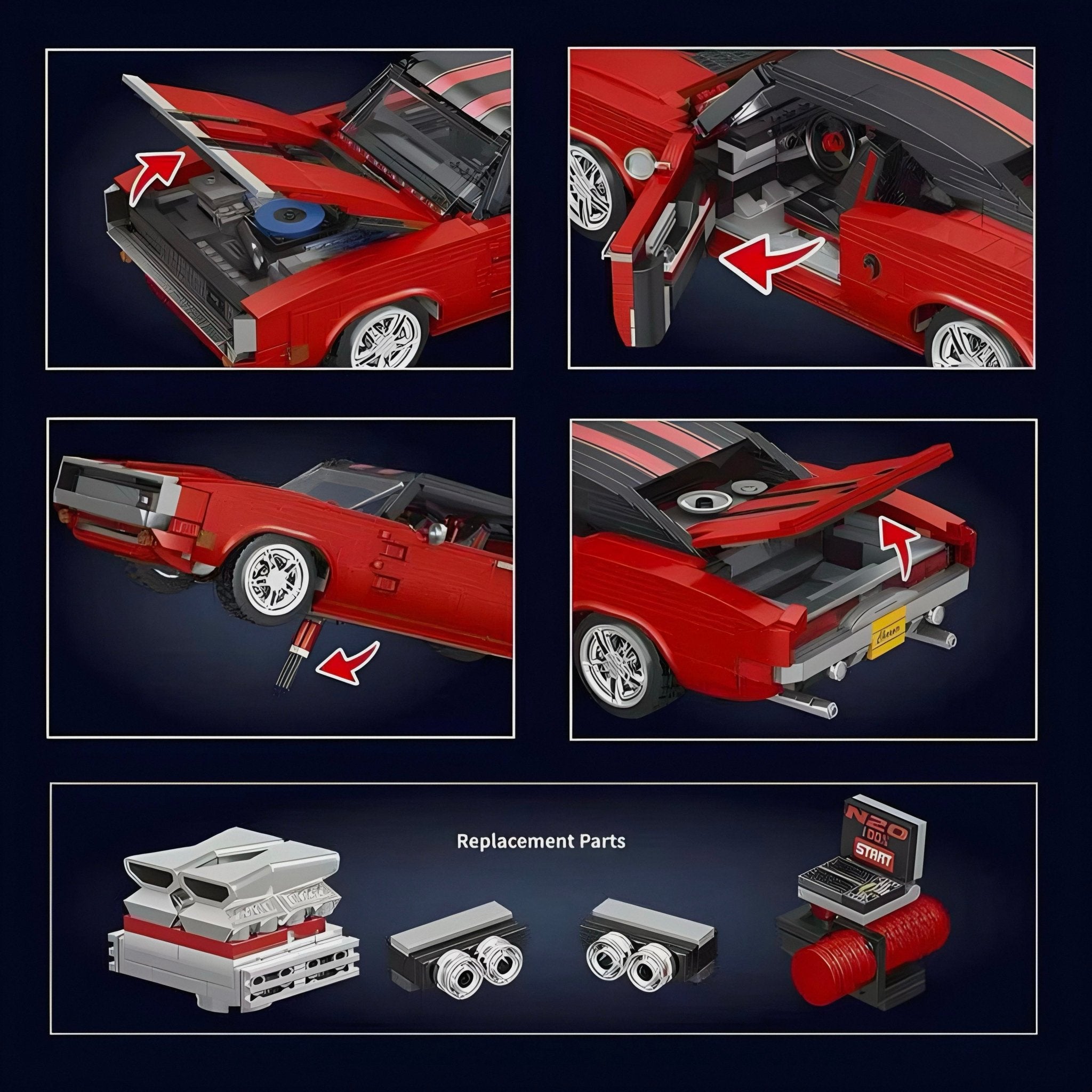 Classic American V8 | 1869pcs - My Store