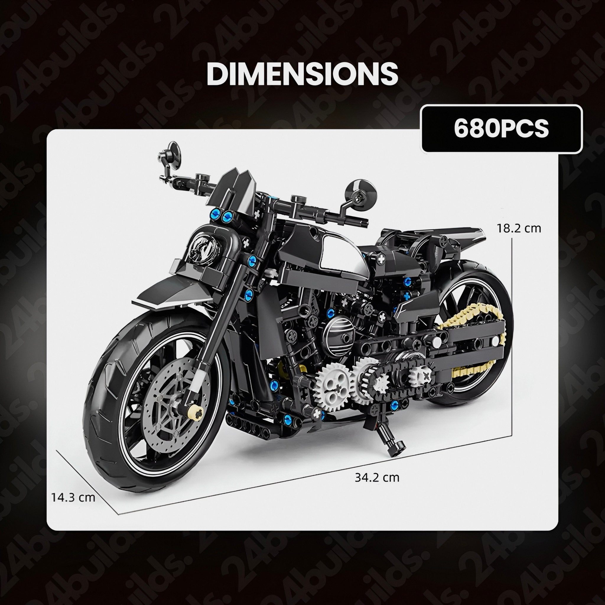 Dark Shadow Motorbike | 680pcs - My Store