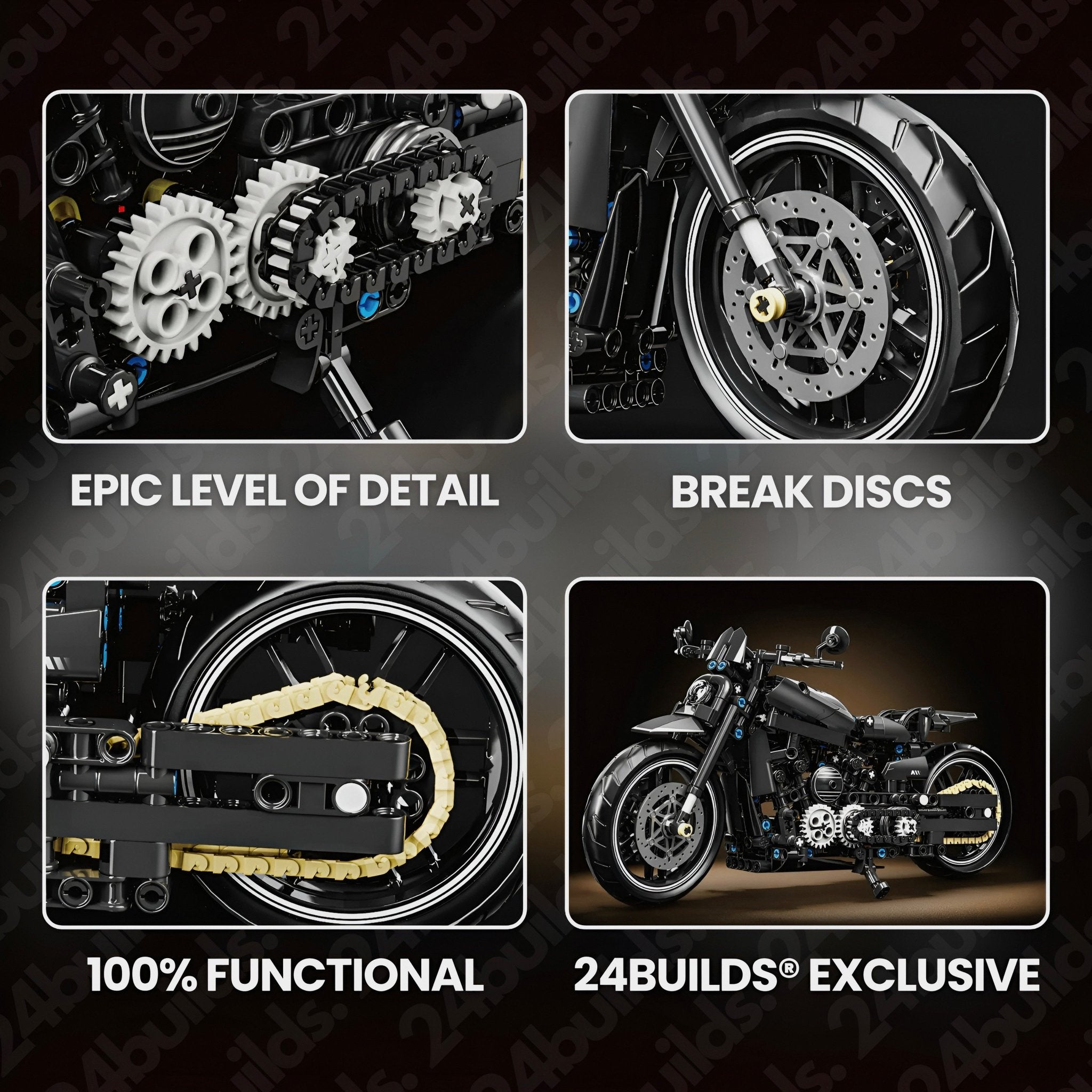Dark Shadow Motorbike | 680pcs - My Store