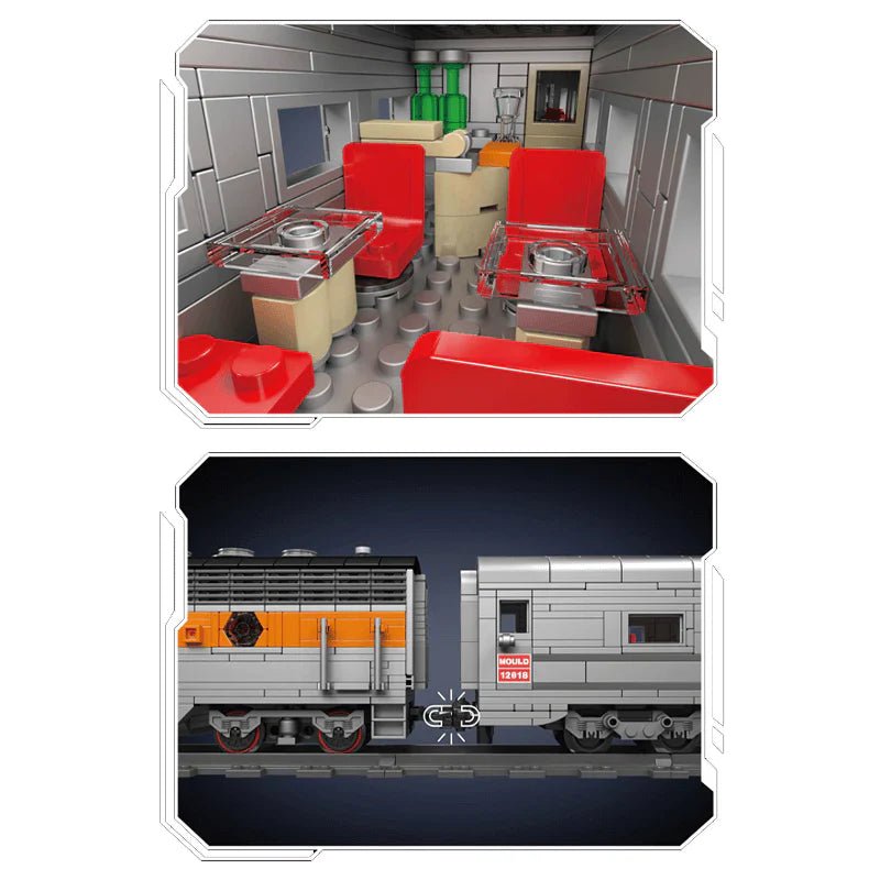 EMD F7 Locomotive | 1540pcs - My Store