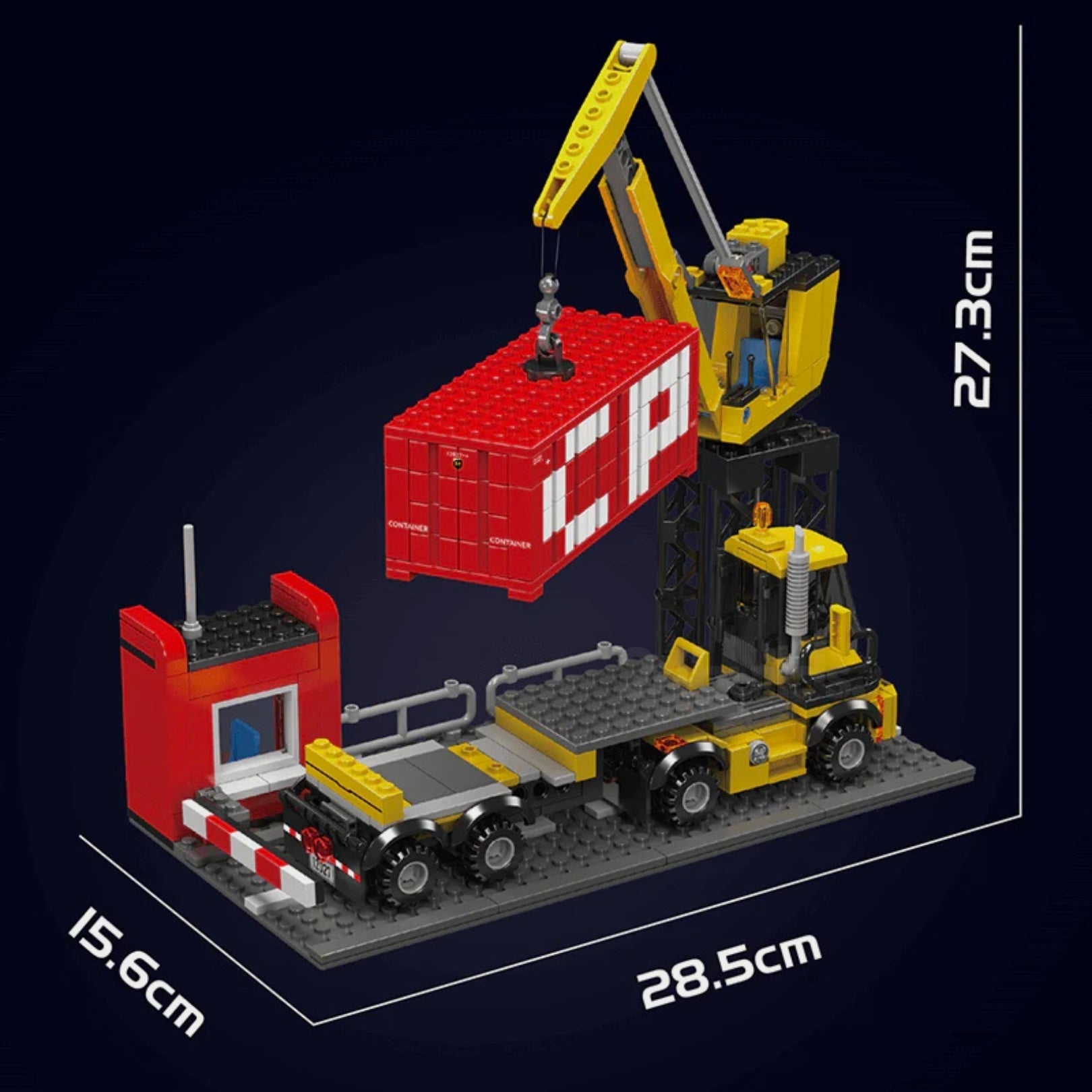 EMD SD40 Freight Train With Crane | 1170pcs - My Store