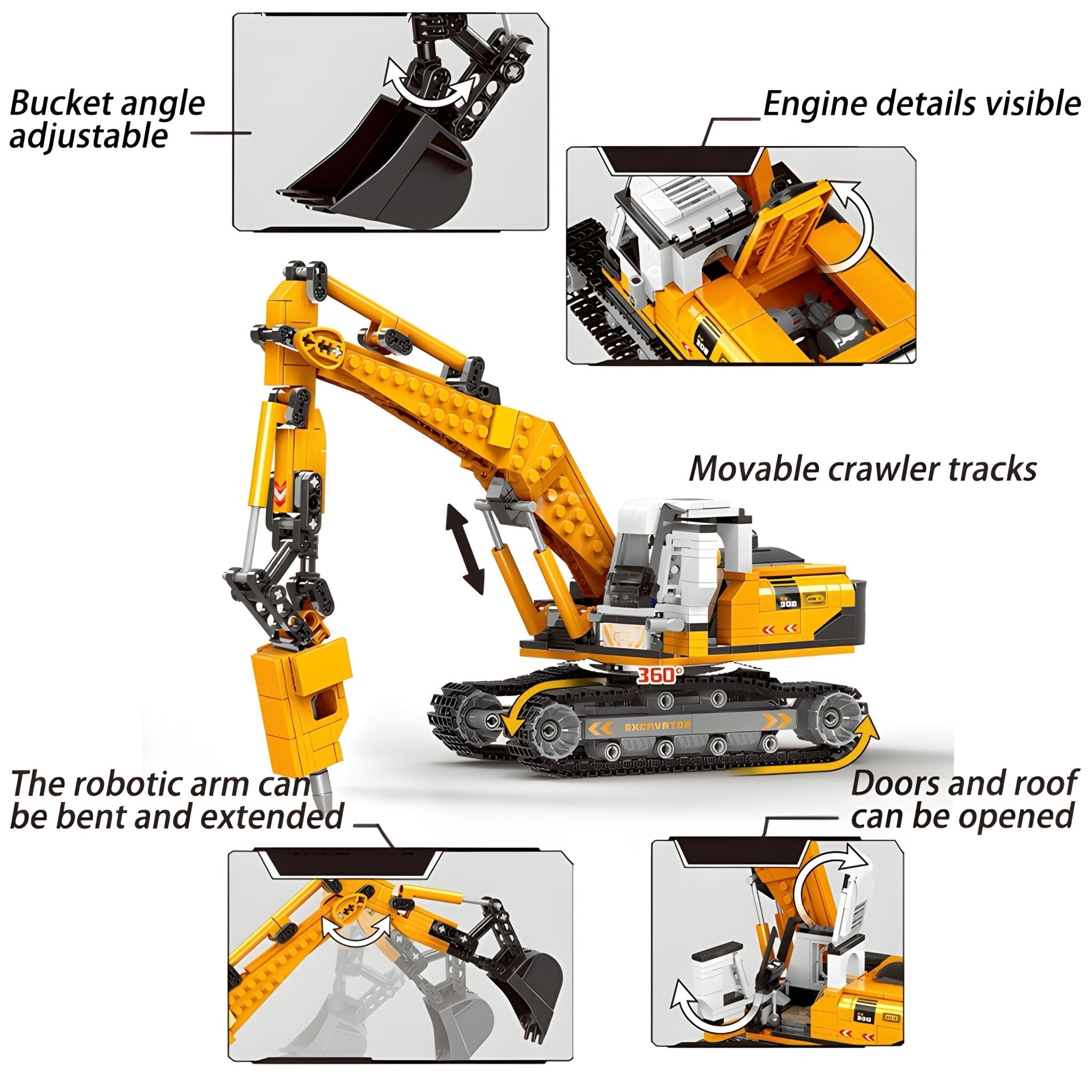 Excavator | 724pcs - My Store