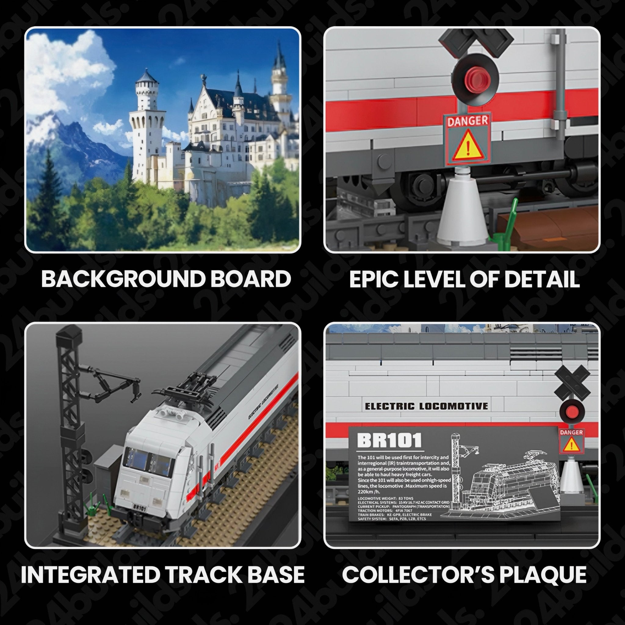 German Express Locomotive BR101 | 1928pcs - My Store