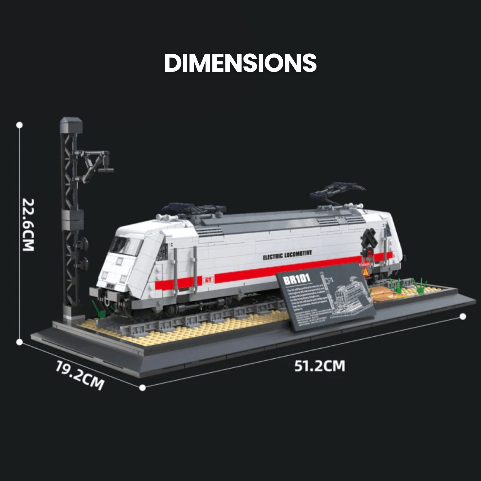 German Express Locomotive BR101 | 1928pcs - My Store