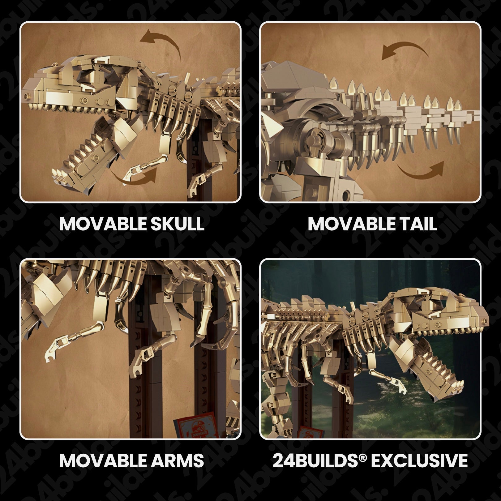 Gold Edition T - Rex | 864pcs - My Store