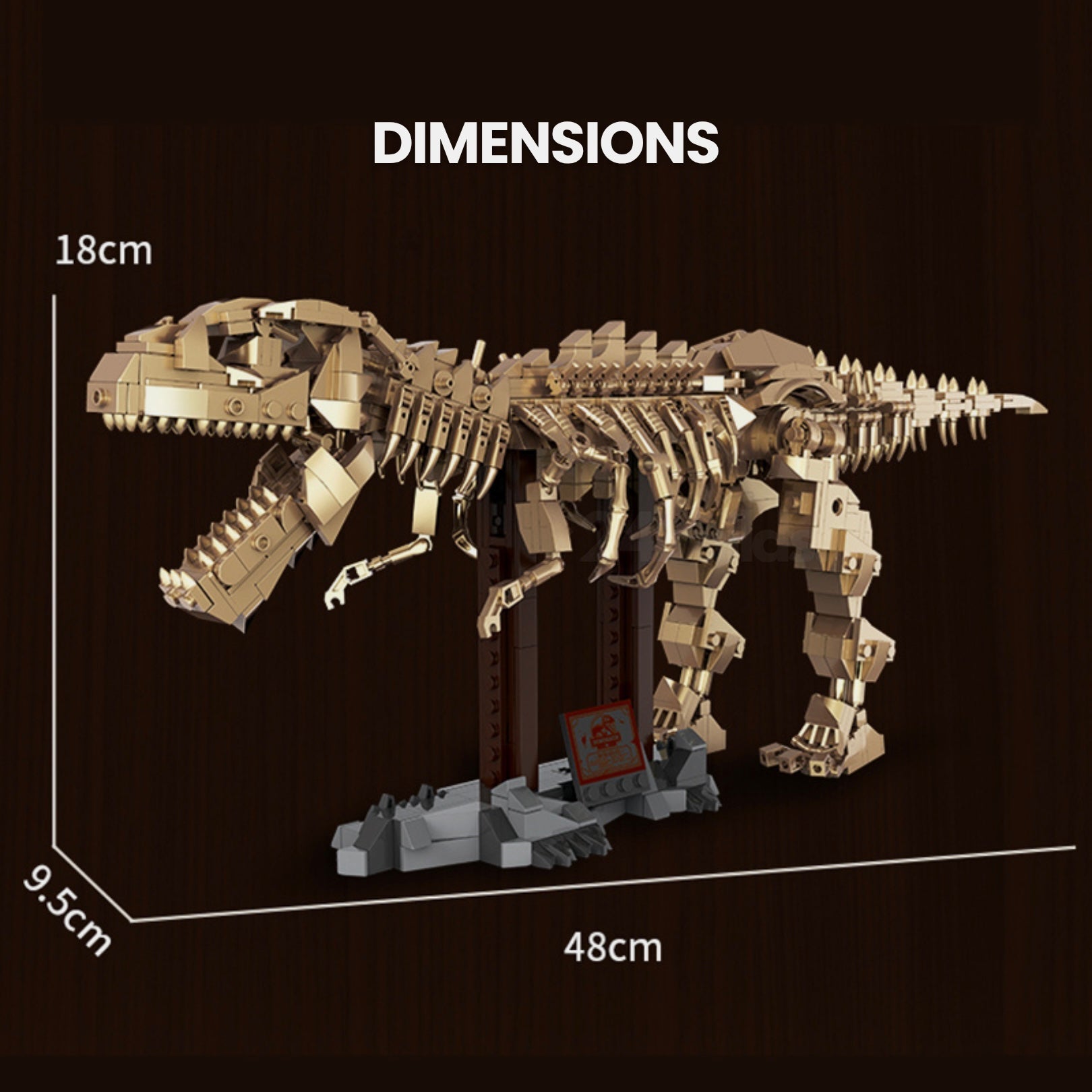 Gold Edition T - Rex | 864pcs - My Store