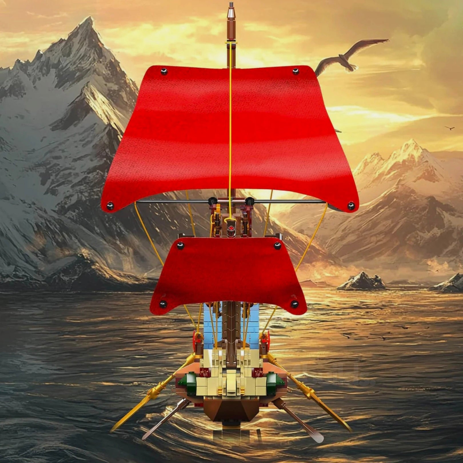 Golden Age Pirate Warship | 1466pcs - My Store