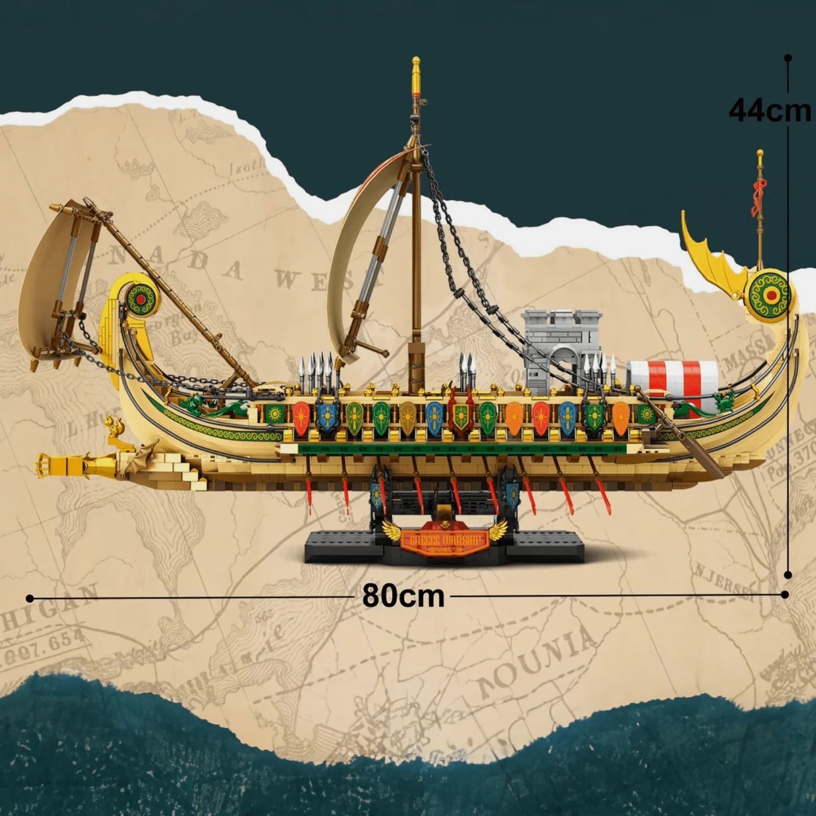 Greek Warship | 2982pcs - My Store