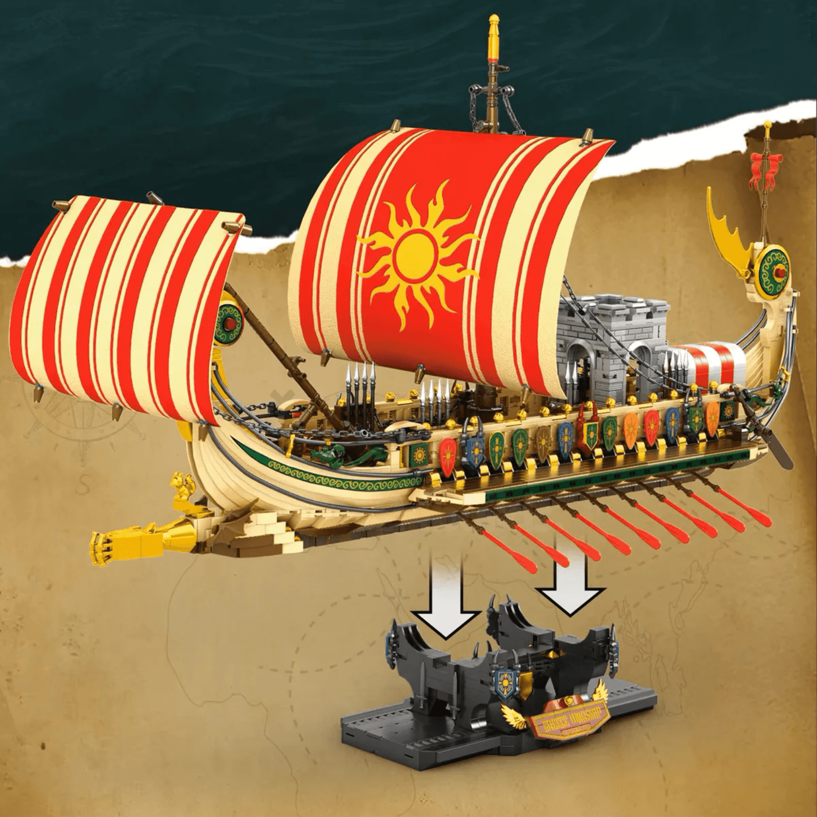 Greek Warship | 2982pcs - My Store
