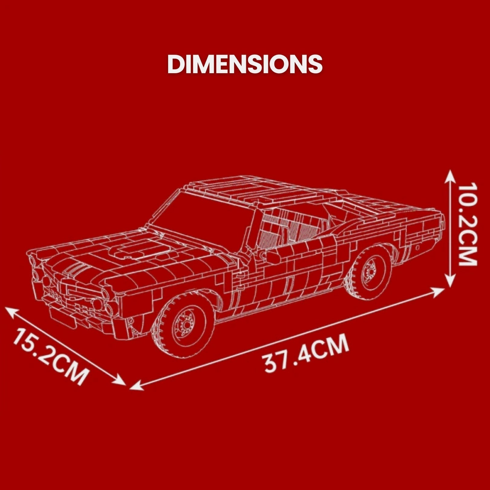 GTO American Muscle Car | 1564pcs - My Store