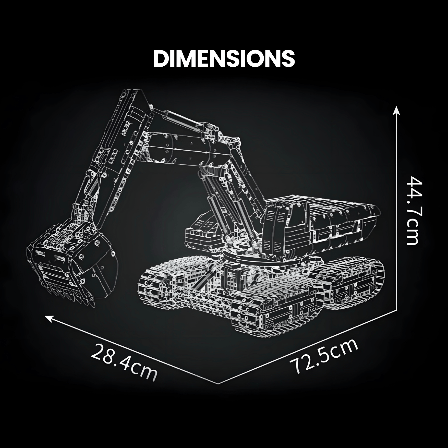 Heavy Duty Crawler Excavator | 3196pcs - My Store