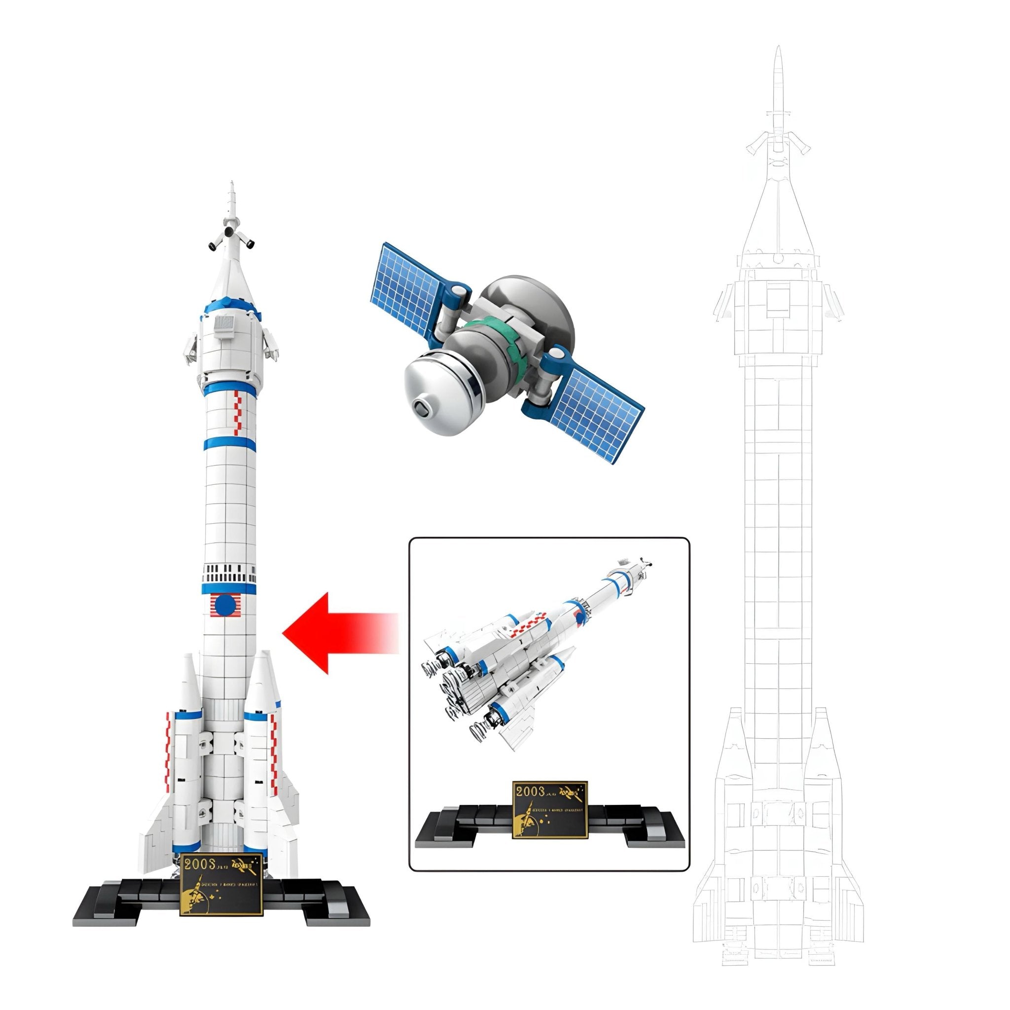 Long March 2F Launch Vehicle | 904pcs - My Store