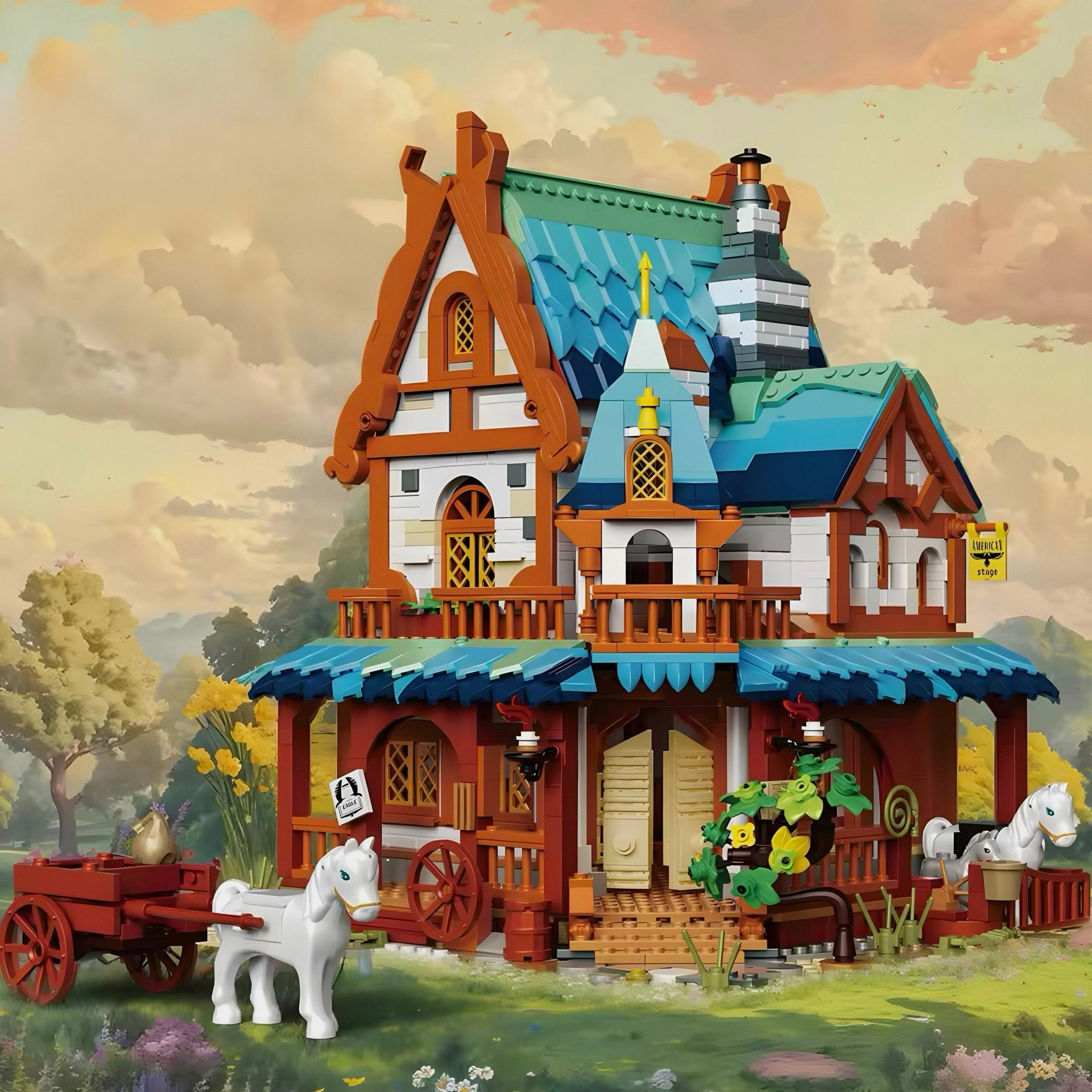 Medieval Post Station | 1769pcs - My Store